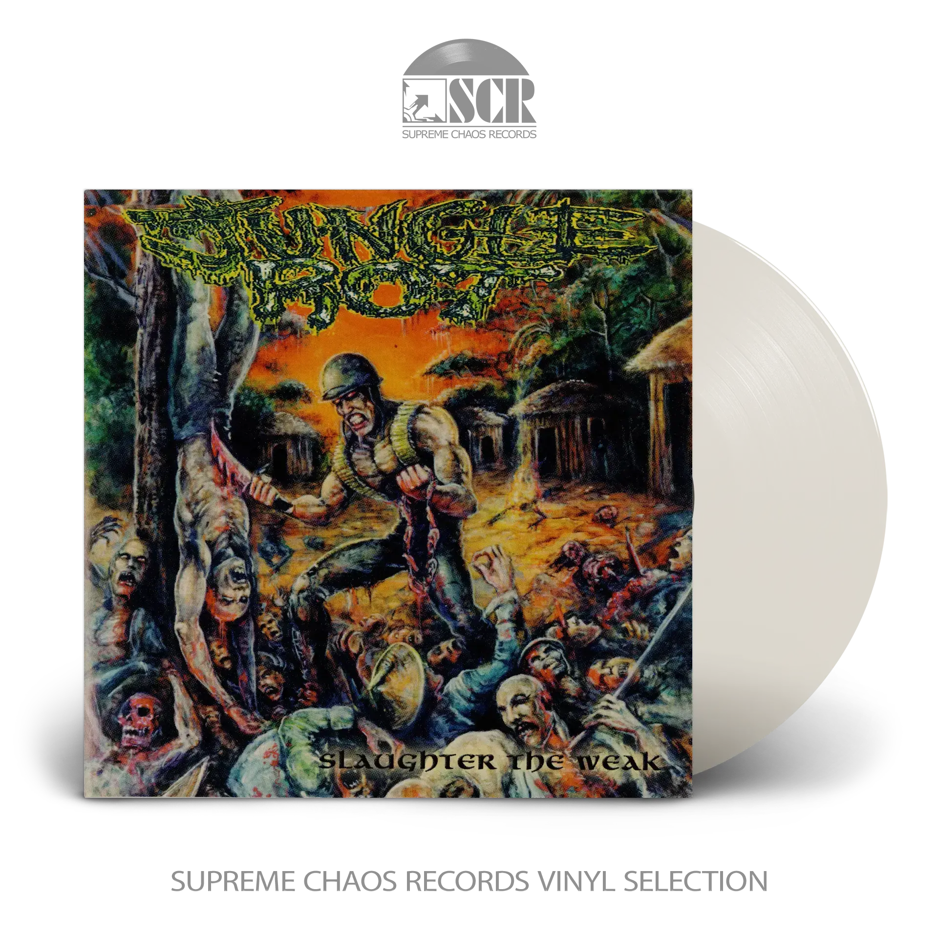 JUNGLE ROT - Slaughter The Weak · CLEAR LP (Death Metal Vinyl)