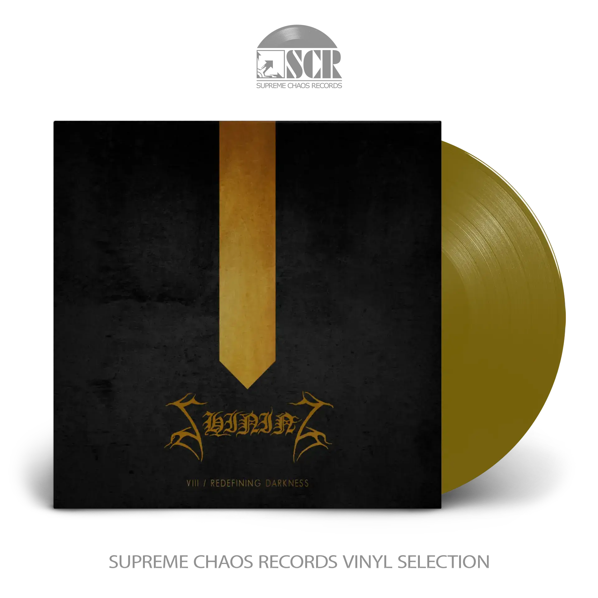 SHINING - VIII: Redefining Darkness (Re-Release) · GOLD LP SHINING - VIII: Redefining Darkness (Re-Release) · GOLD LP (Black Metal Vinyl)