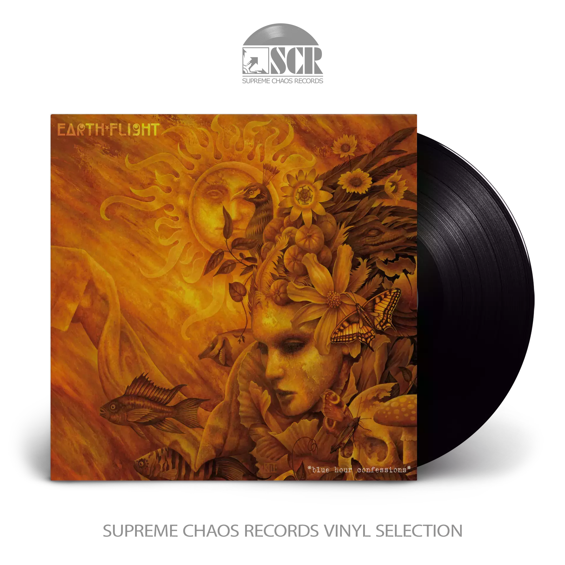 EARTH FLIGHT · Blue Hour Confessions | BLACK LP (Progressive Rock Vinyl)