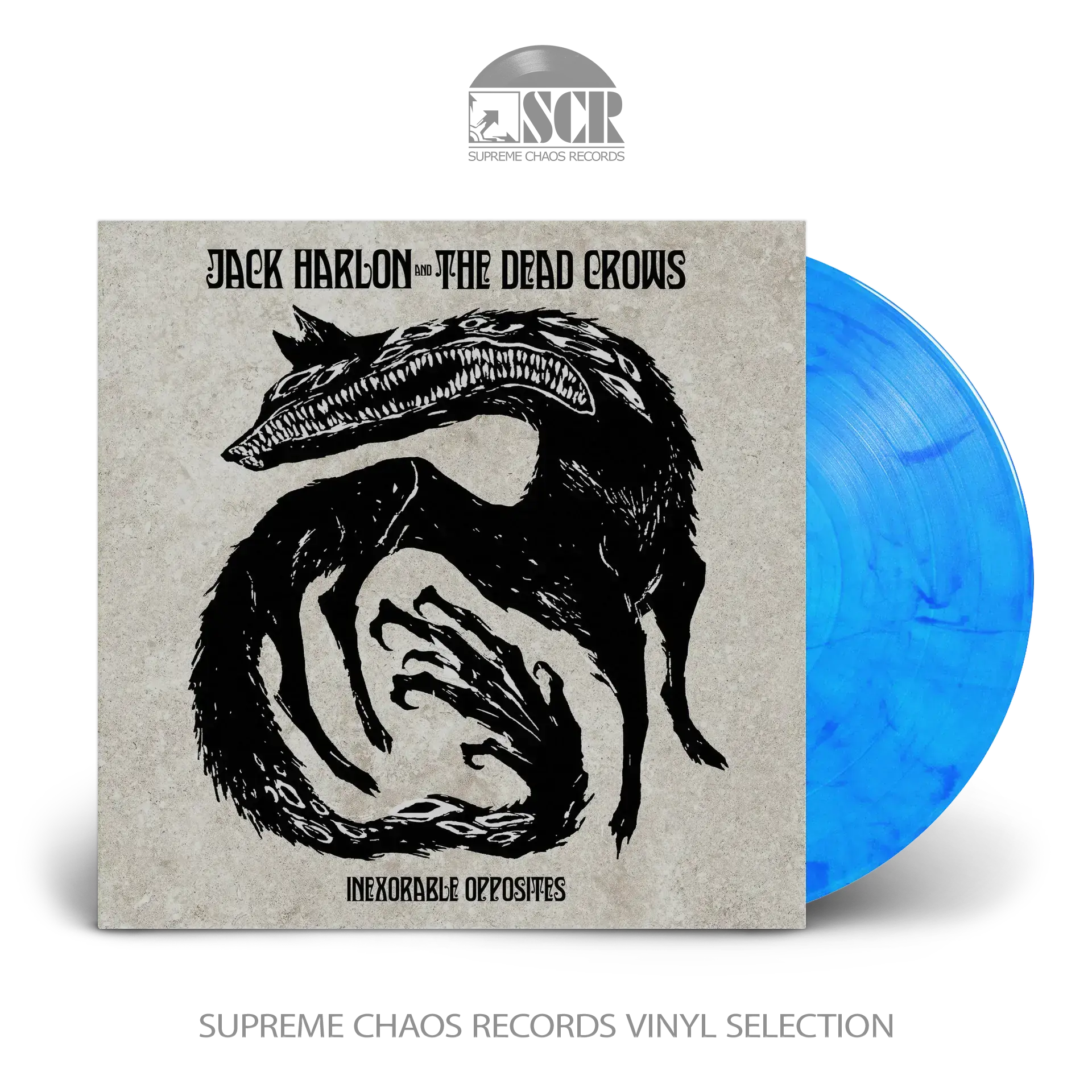 JACK HARLON & THE DEAD CROWS · Inexorable Opposites | BLUE MARBLED LP JACK HARLON & THE DEAD CROWS · Inexorable Opposites | BLUE MARBLED LP (Psychedelic Rock Vinyl)