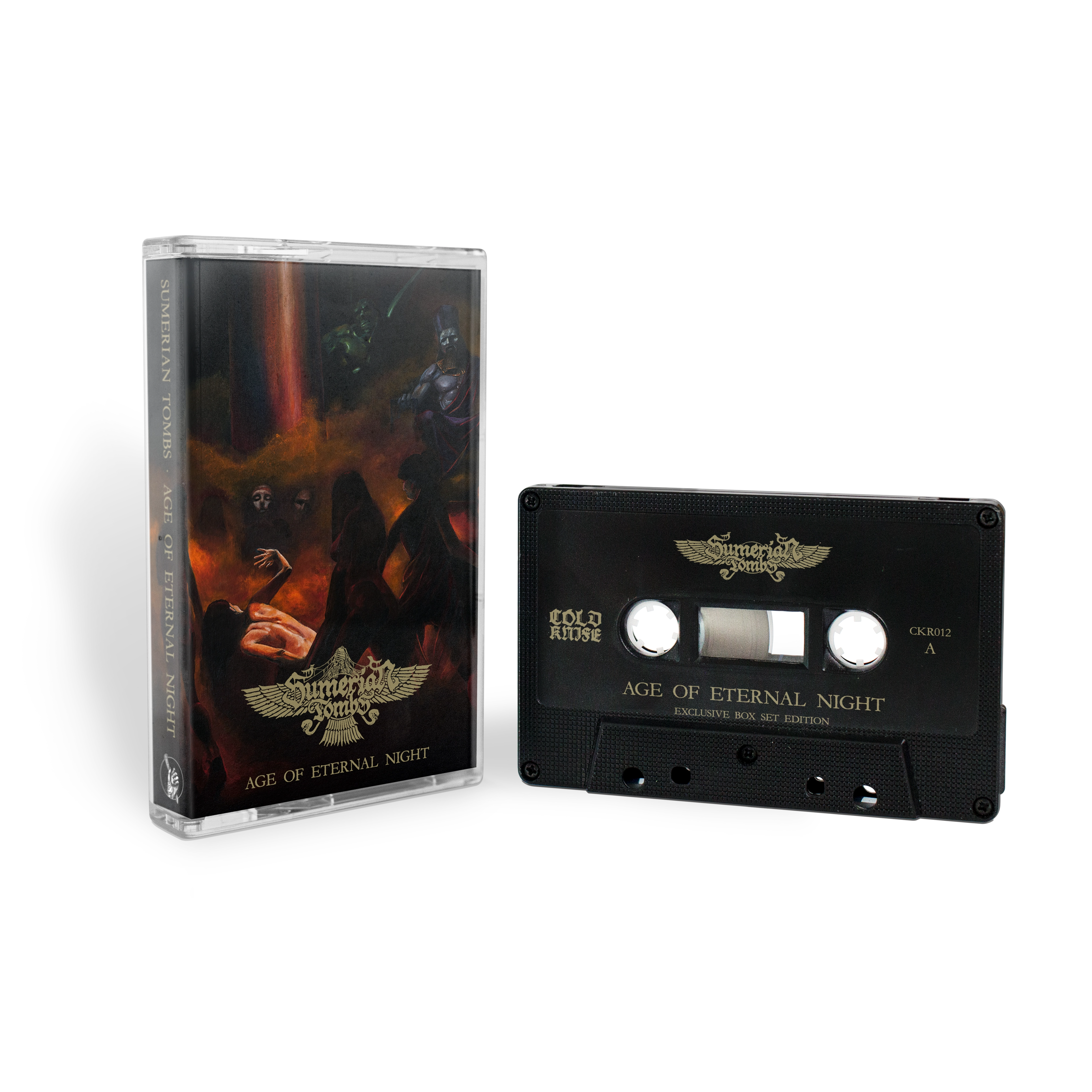 SUMERIAN TOMBS · Age of Eternal Night/As Sumer Thrones At Night | WOODEN TAPE BOX (Black Metal/Death Metal Tapes) · Picture 3