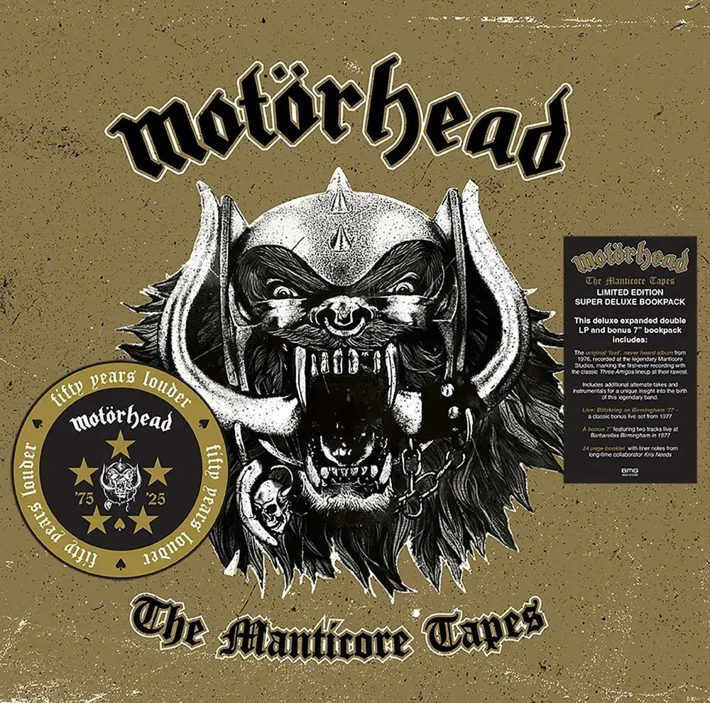 MOTÖRHEAD - The Manticore Tapes · CLEAR DELUXE 2LP+7" BOOKPACK 1