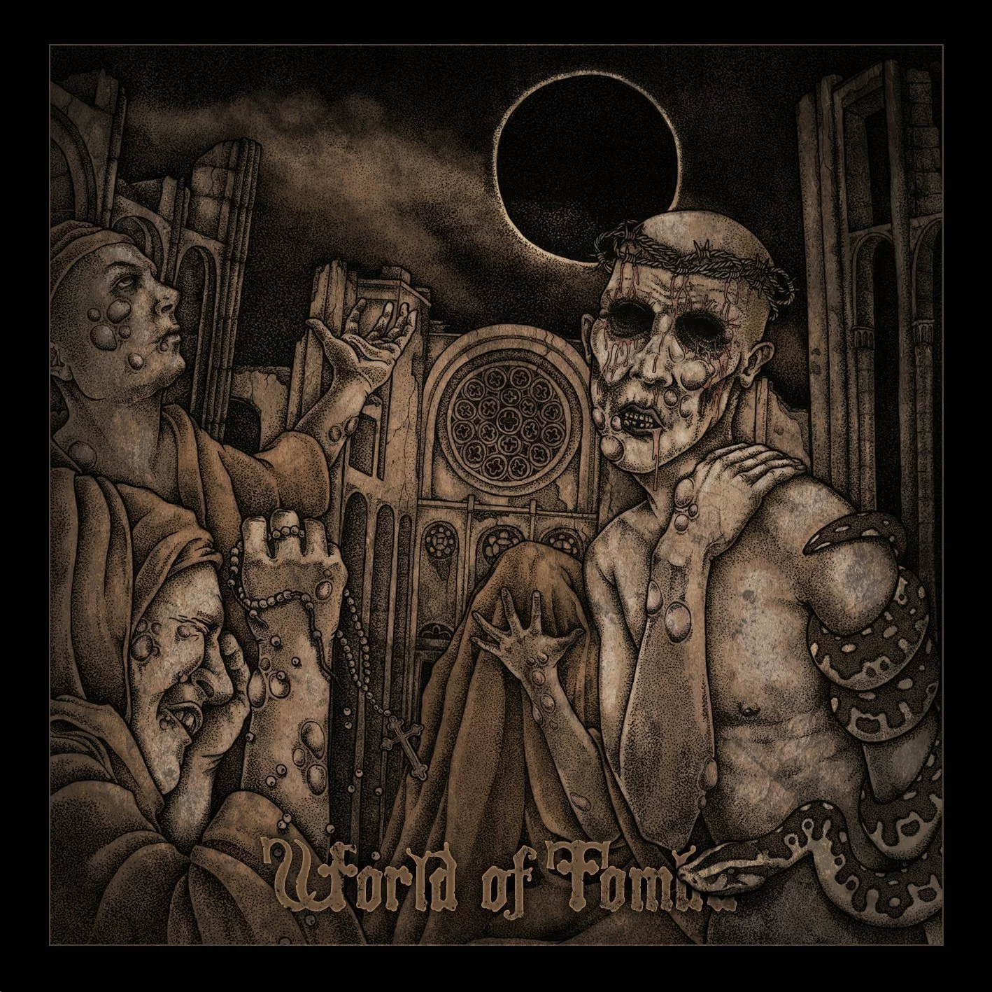 HORNED ALMIGHTY - World Of Tombs [BLACK LP] 1