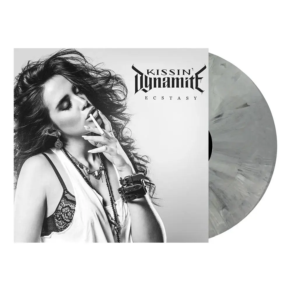 KISSIN' DYNAMITE · Ecstasy | GREY MARBLED LP (Hard Rock Vinyl) · Picture 2