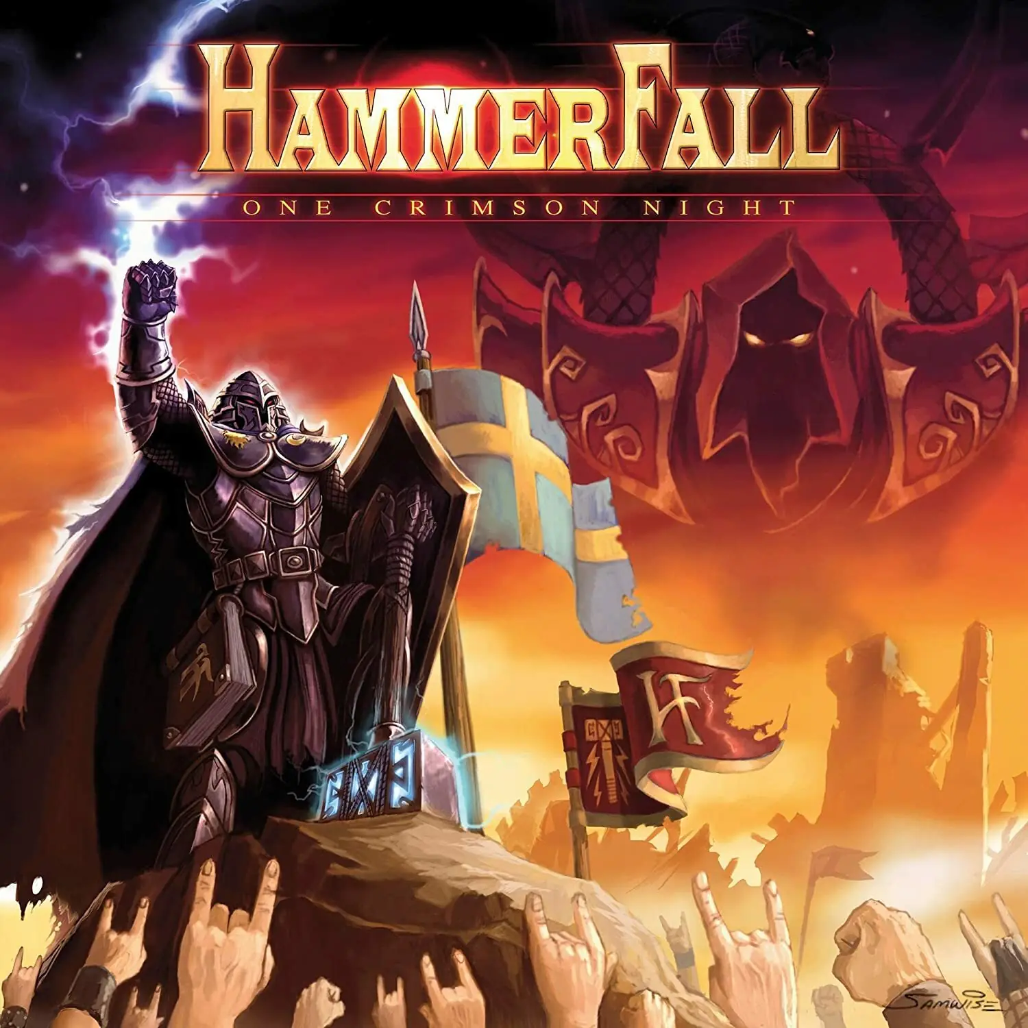 HAMMERFALL - One Crimson Night (Live) · CLEAR 3LPBOXSET · Picture 1 HAMMERFALL - One Crimson Night (Live) · CLEAR 3LPBOXSET (Power Metal Vinyl) · Picture 1