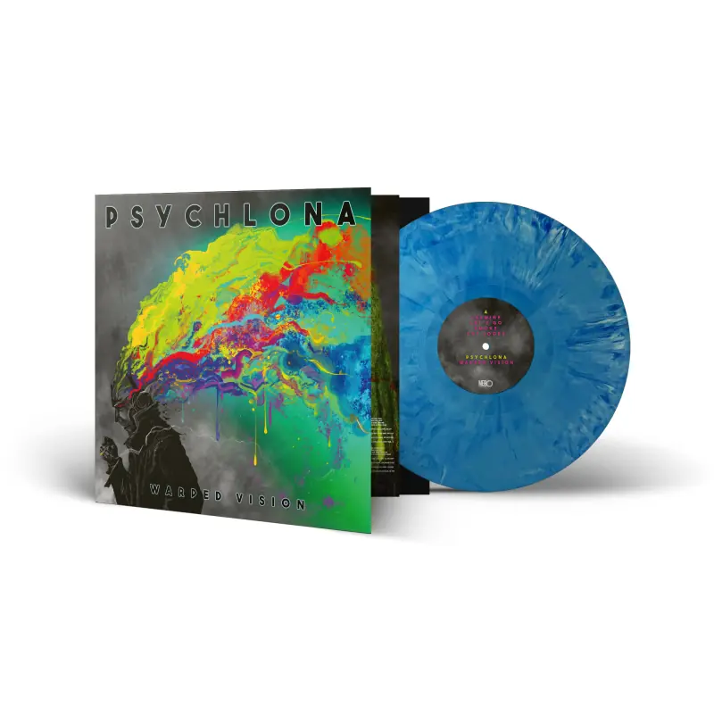 PSYCHLONA · Warped Vision | BLUE/WHITE LP PSYCHLONA · Warped Vision | BLUE/WHITE LP (Stoner Rock Vinyl)