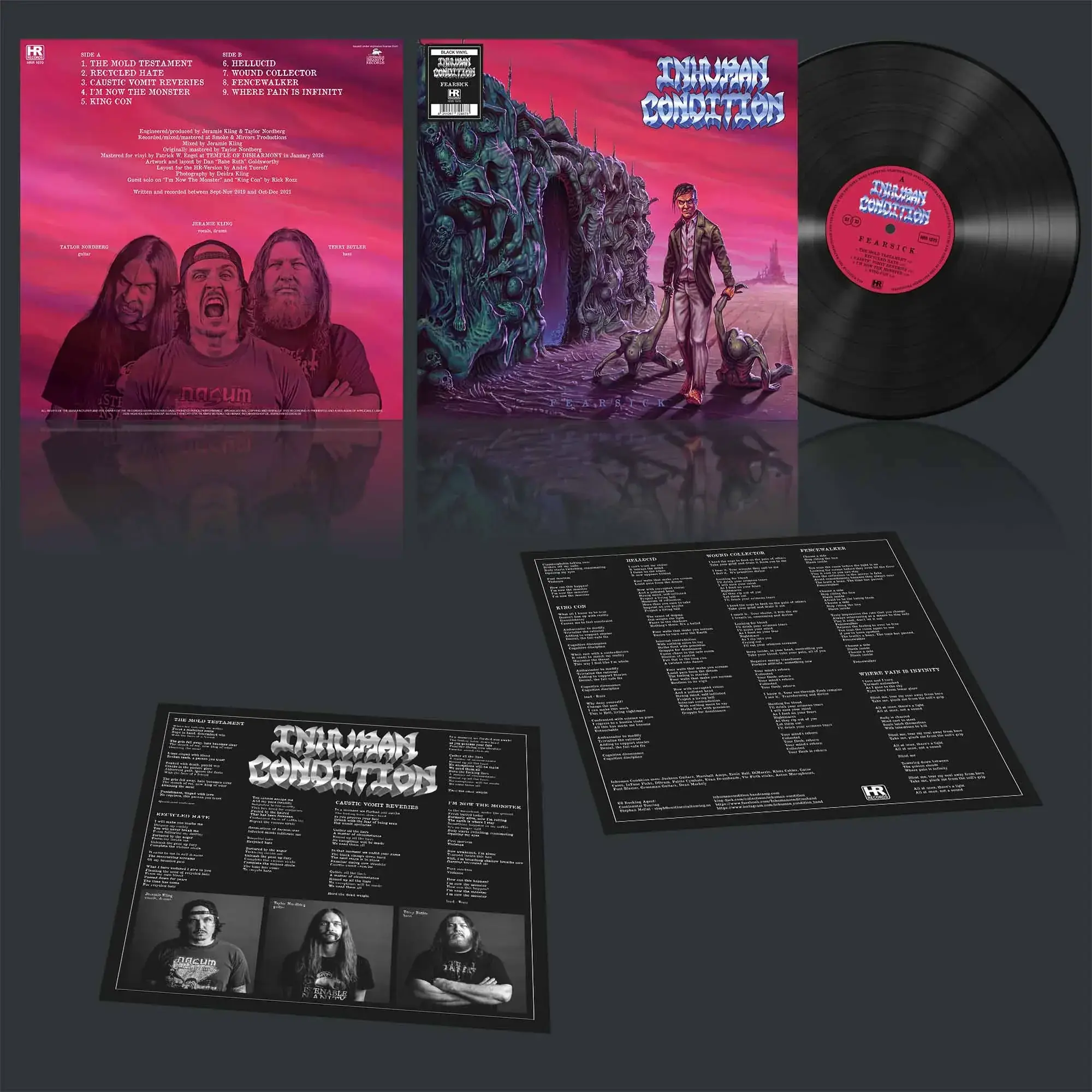 INHUMAN CONDITION · Fearsick | BLACK LP (Death Metal/Thrash Metal Vinyl) · Picture 2