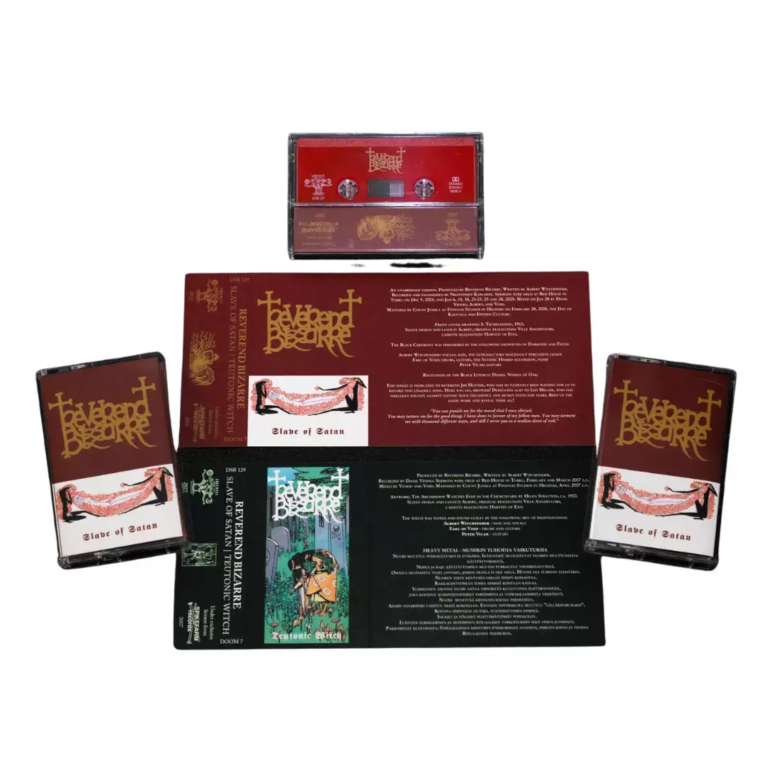REVEREND BIZARRE · Slave of Satan | RED TAPE REVEREND BIZARRE · Slave of Satan | RED TAPE (Doom Metal Tapes)