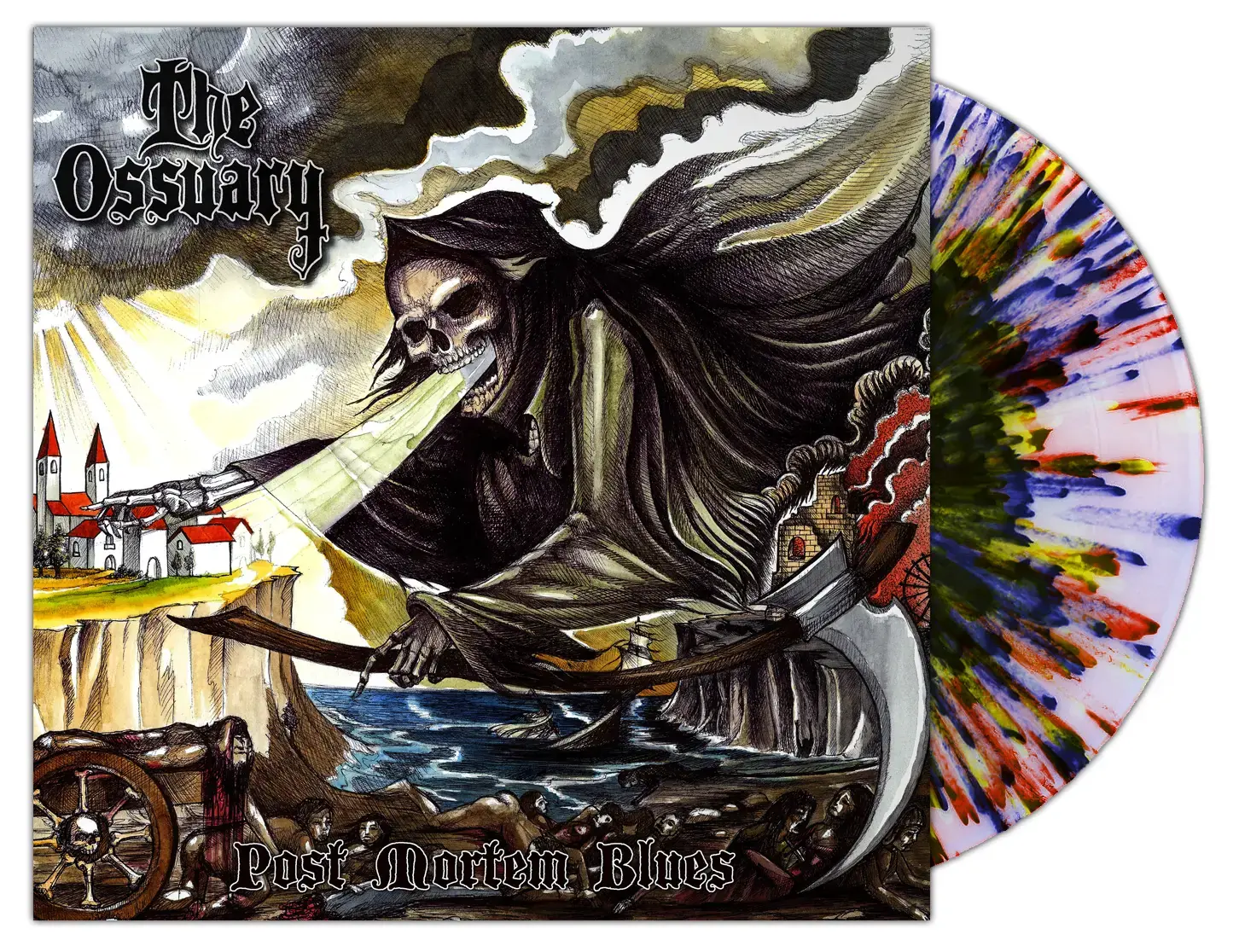 THE OSSUARY - Post Mortem Blues · SPLATTER LP (Doom Metal Vinyl)