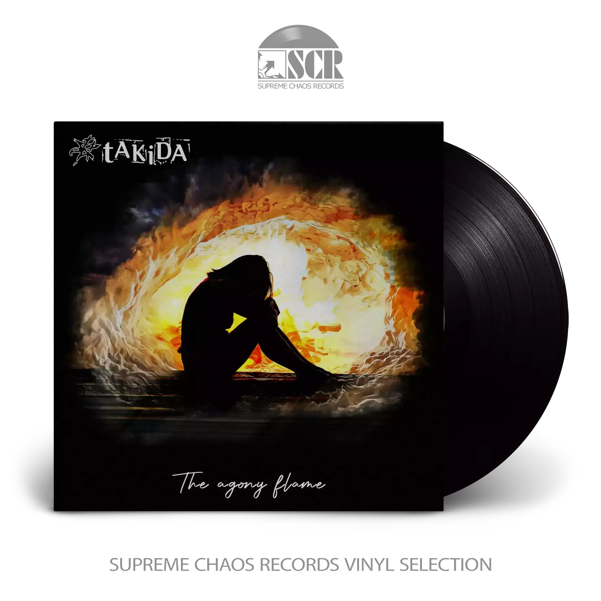 TAKIDA · The Agony Flame | BLACK LP (Pop Rock Vinyl)