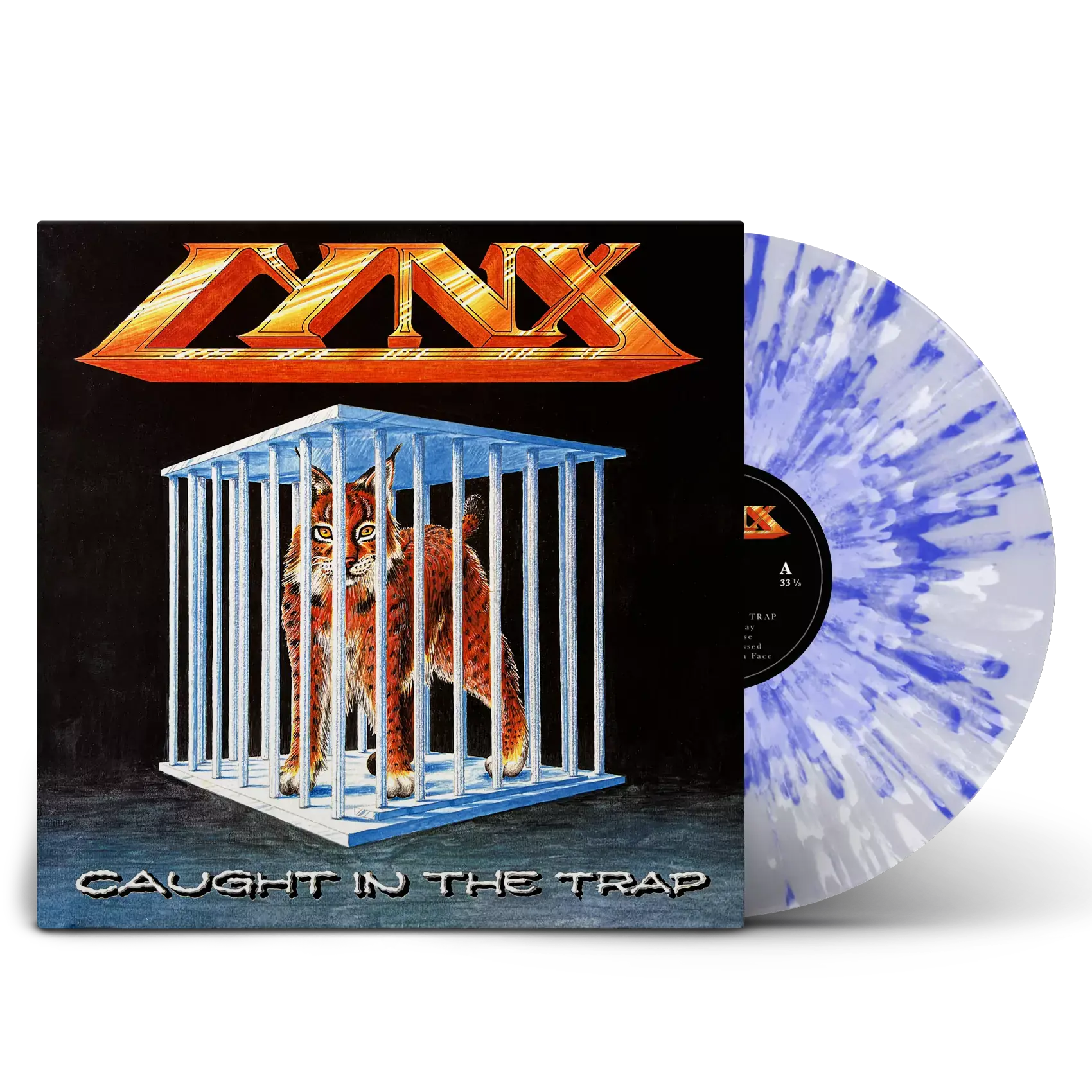 LYNX - Caught in the trap · FROZEN SKY SPLATTER LP