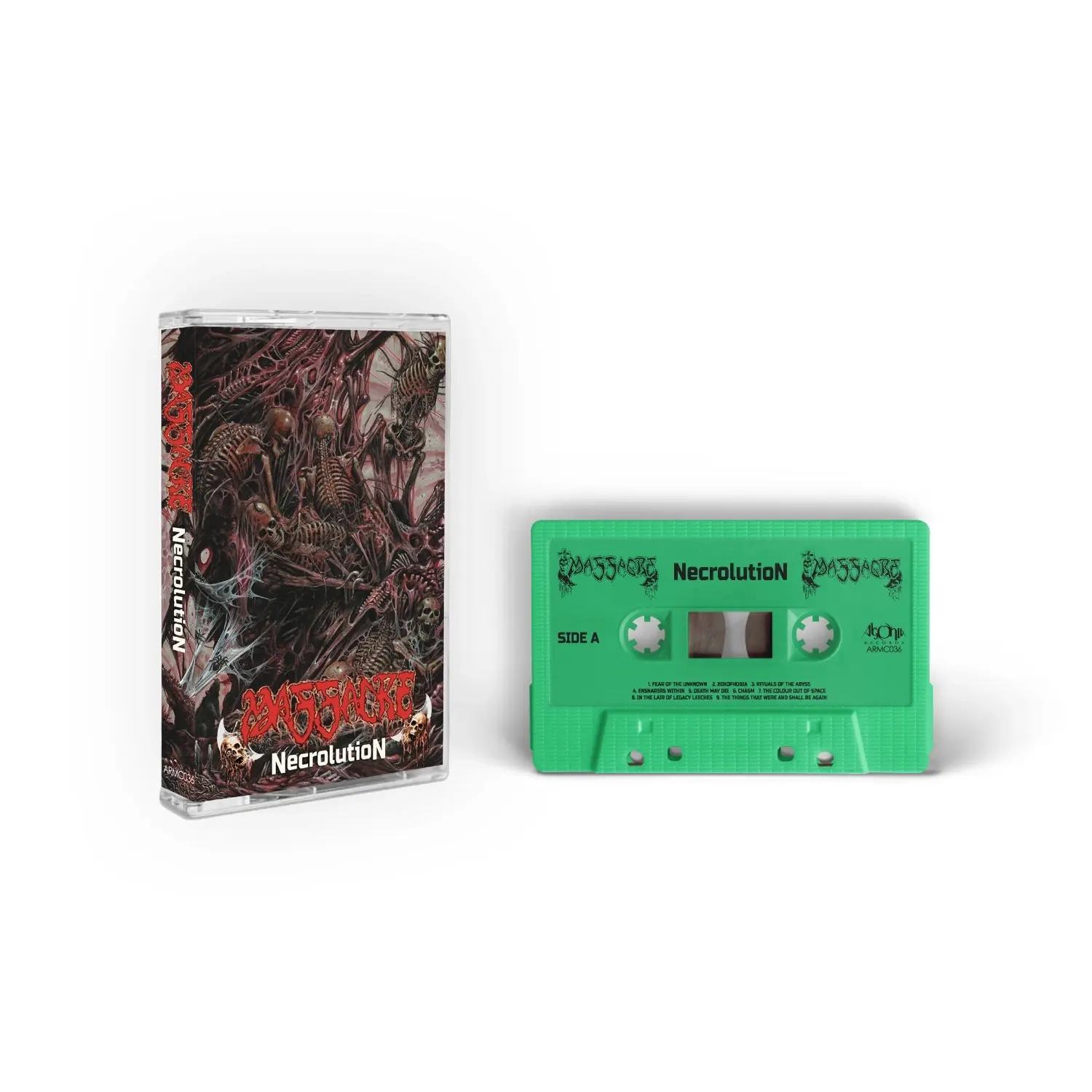 MASSACRE · Necrolution | GREEN TAPE MASSACRE · Necrolution | GREEN TAPE (Death Metal Tapes)
