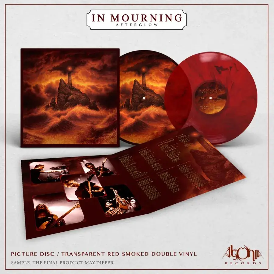 IN MOURNING - Afterglow · RED SMOKE PICTURE 2LP (Progressive Metal/Doom Metal/Death Metal Vinyl)