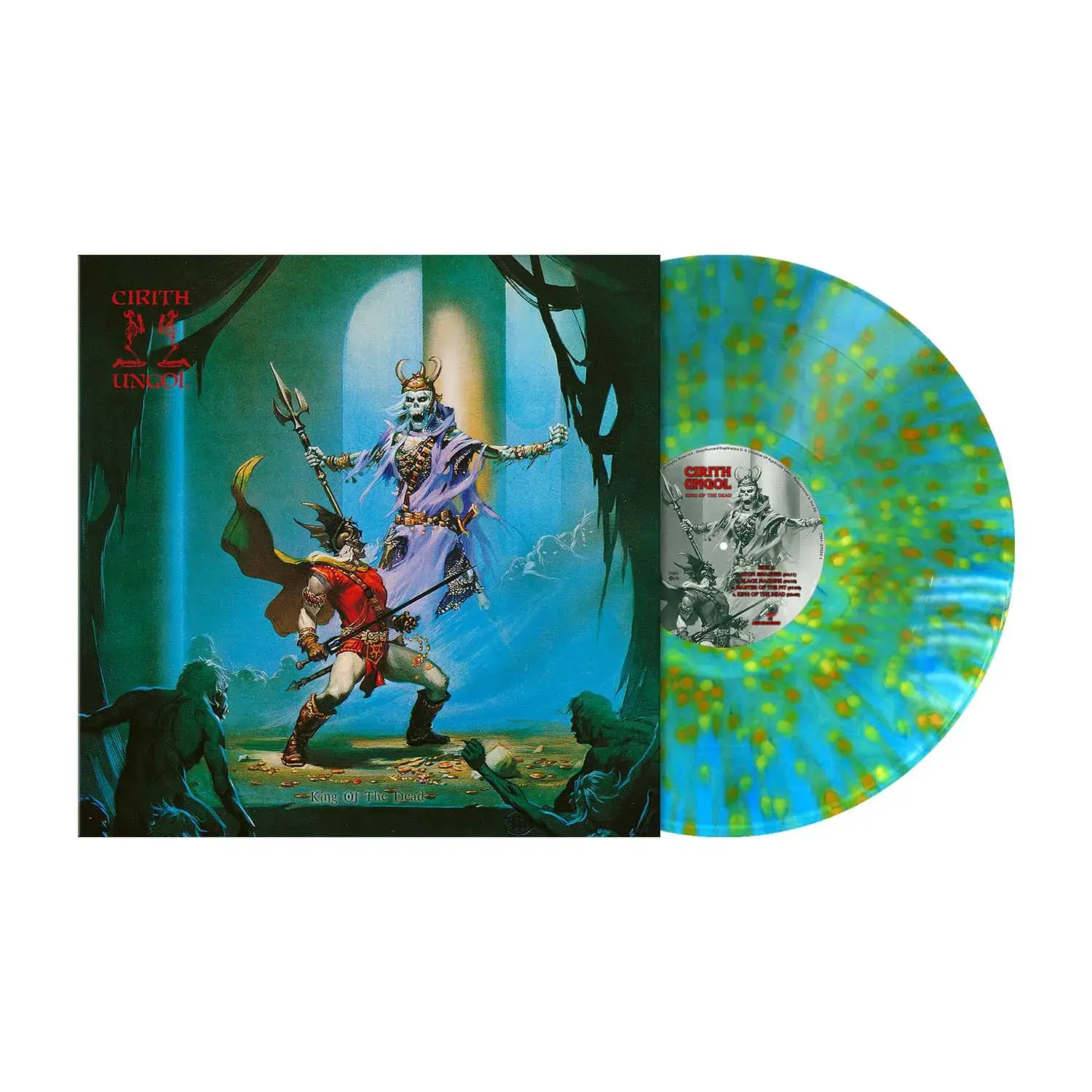 CIRITH UNGOL - King Of The Dead · ICE BLUE/ORANGE/YELLOW SPLATTER LP (Heavy Metal Vinyl)