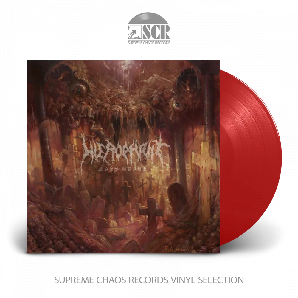 HIEROPHANT · Mass Grave | RED LP HIEROPHANT · Mass Grave | RED LP (Death Metal/Doom Metal Vinyl)