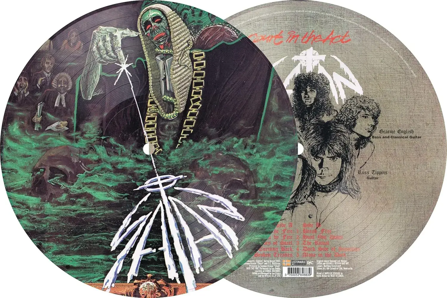 SATAN - Court in the Act · PICTURE DISC LP SATAN - Court in the Act · PICTURE DISC LP (Heavy Metal Vinyl)