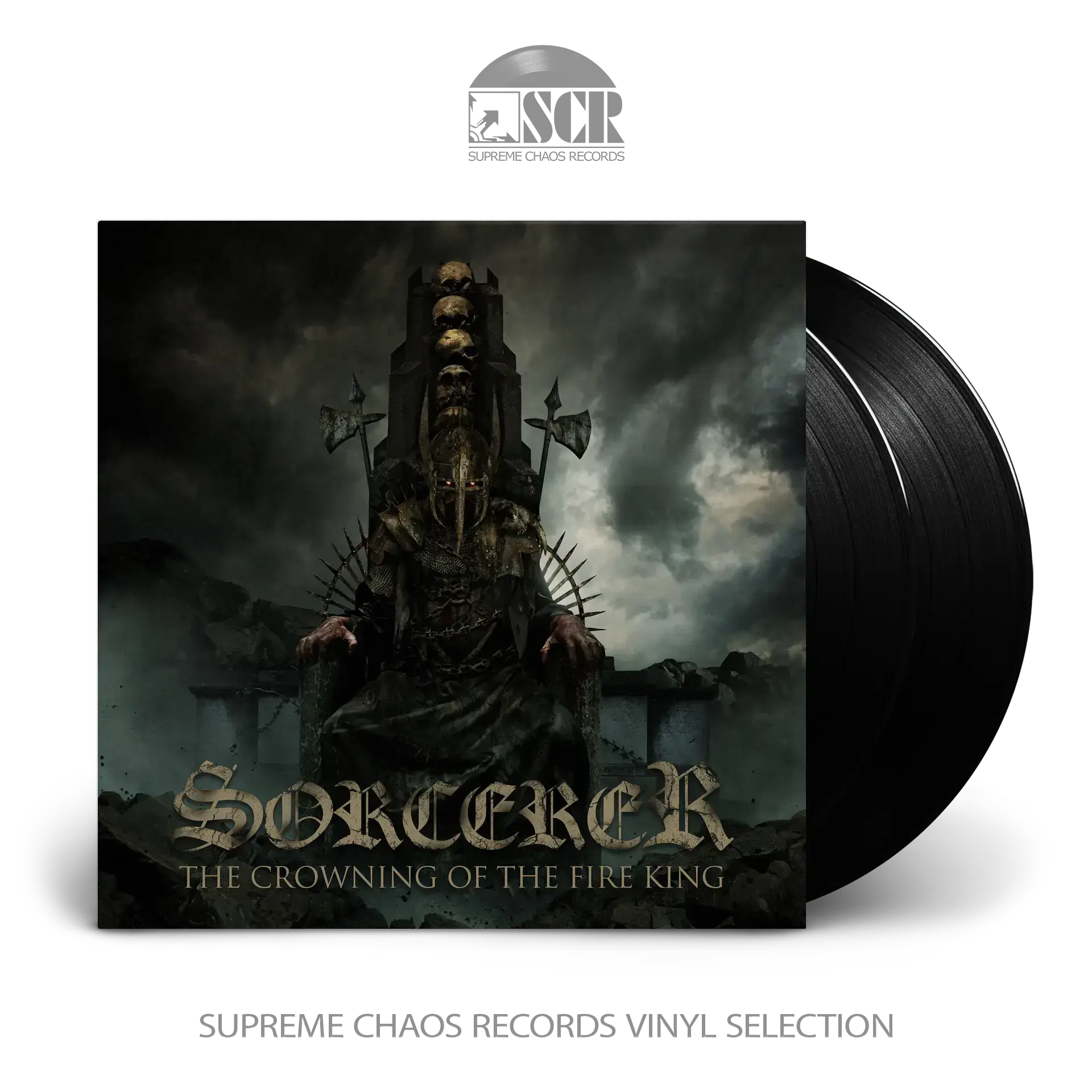 SORCERER · The Crowning Of The Fire King (B-Stock) | BLACK 2LP SORCERER · The Crowning Of The Fire King (B-Stock) | BLACK 2LP (Heavy Metal/Doom Metal Vinyl)