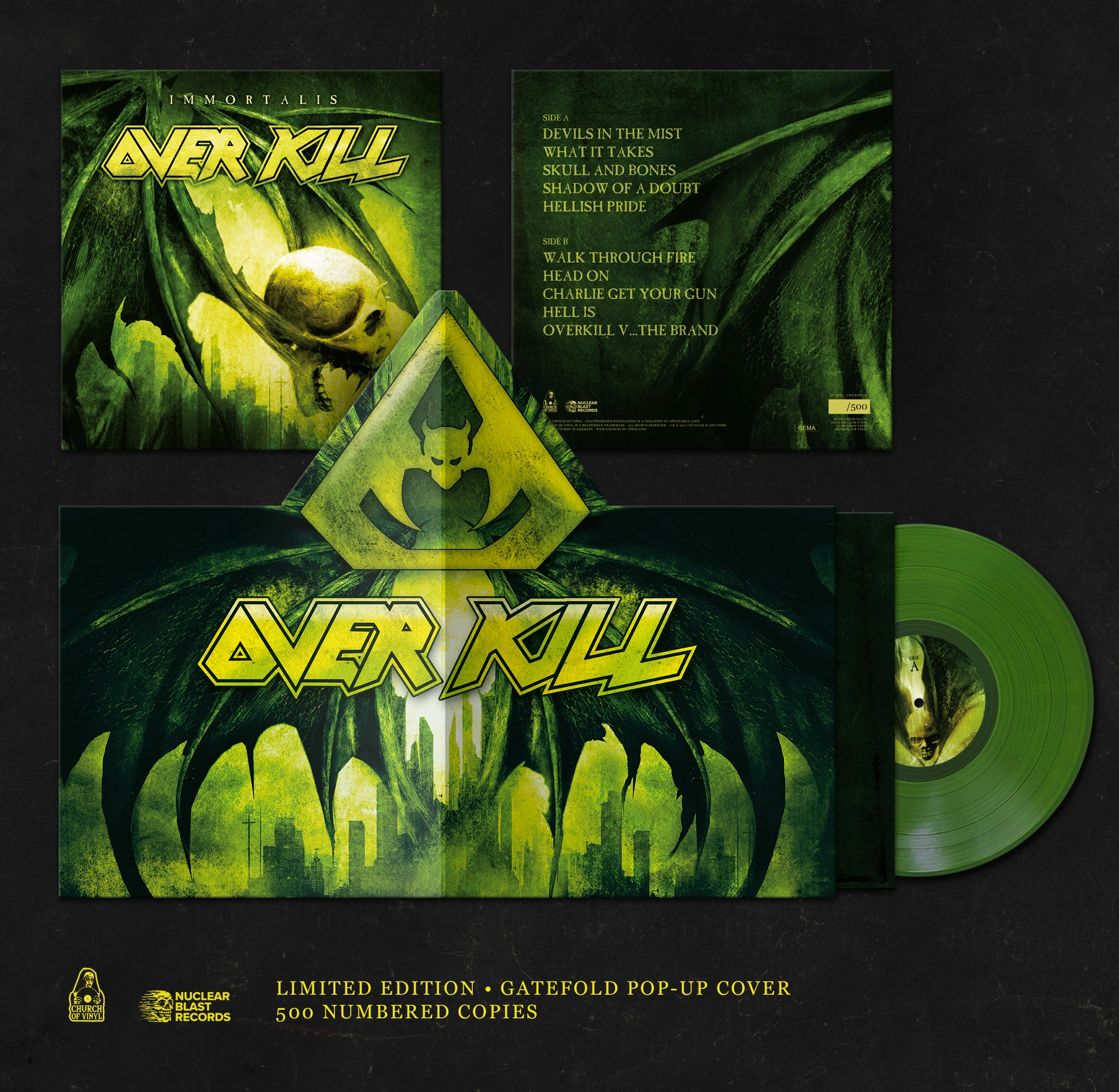 OVERKILL - Immortalis (Pop-Up) [GREEN LP]