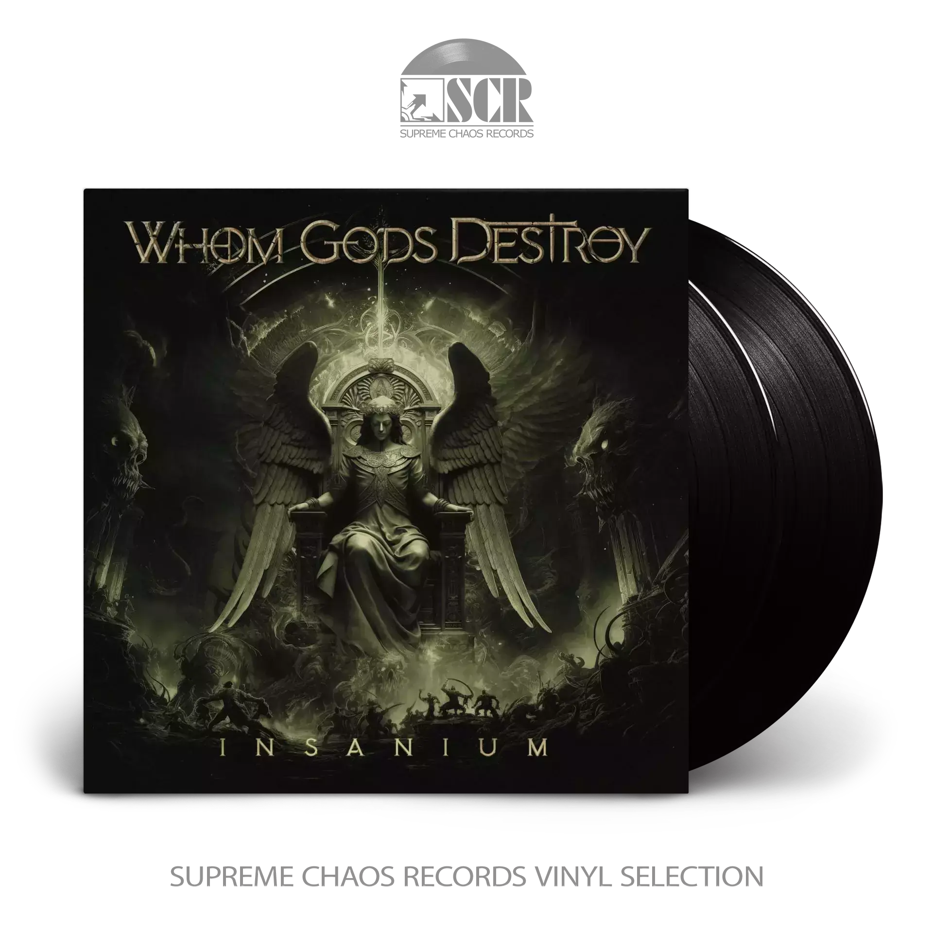 WHOM GODS DESTROY · Insanium | BLACK DLP (Progressive Metal Vinyl)