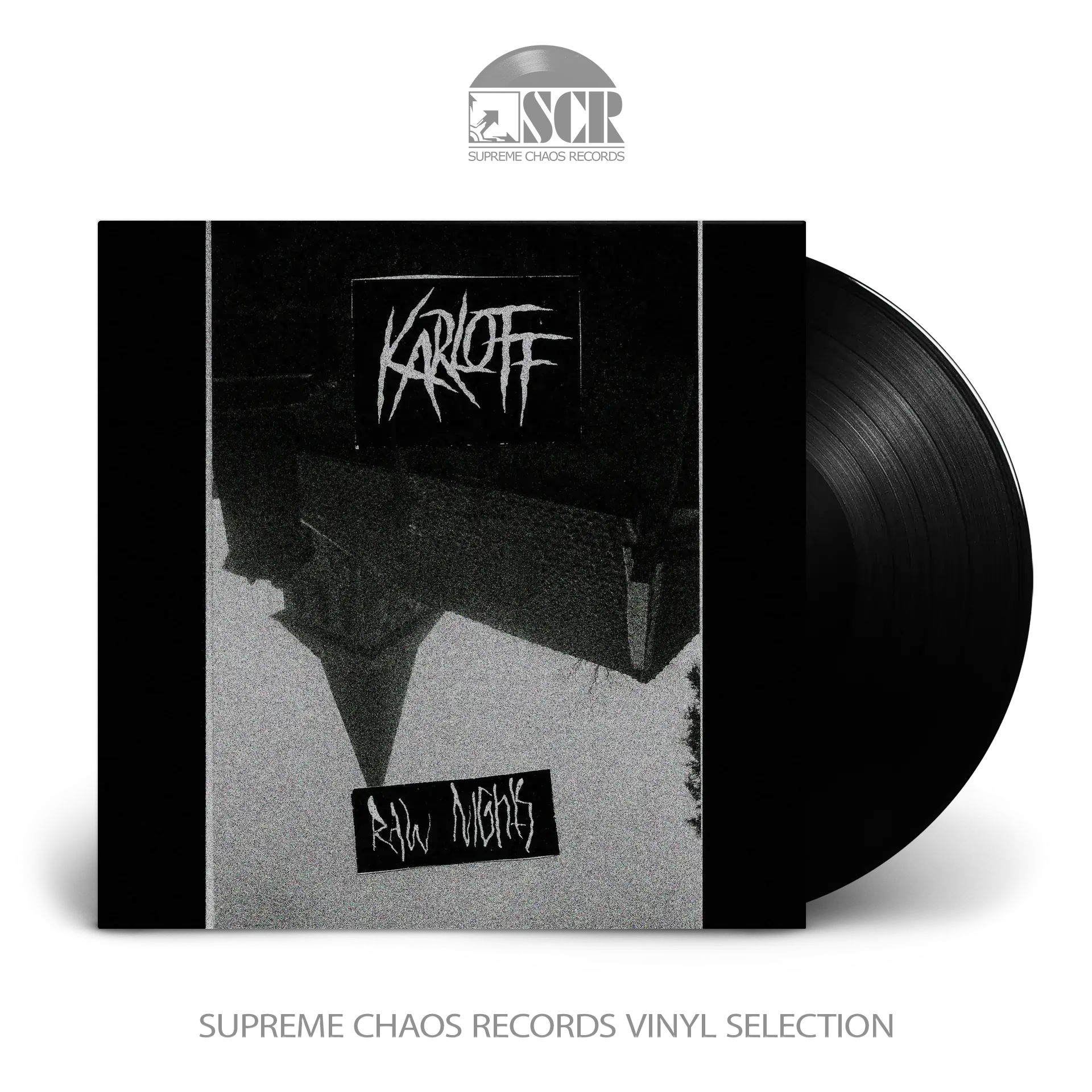 KARLOFF · Raw Nights | BLACK LP (Black Metal Vinyl)
