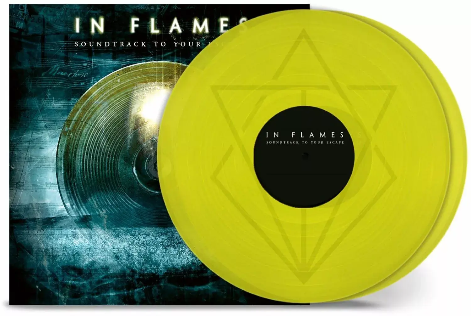 IN FLAMES - Soundtrack To Your Escape · TRANSPARENT YELLOW 2LP IN FLAMES - Soundtrack To Your Escape · TRANSPARENT YELLOW 2LP (Melodic Death Metal Vinyl)