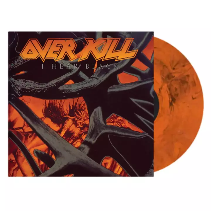 OVERKILL · I Hear Black | BLACK/ORANGE MARBLED LP (Thrash Metal Vinyl)