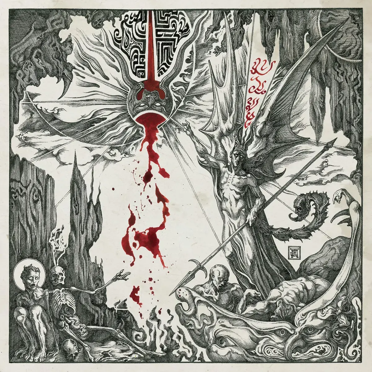 ENTHRONED · Ashspawn | RED LP (Black Metal Vinyl) · Picture 1