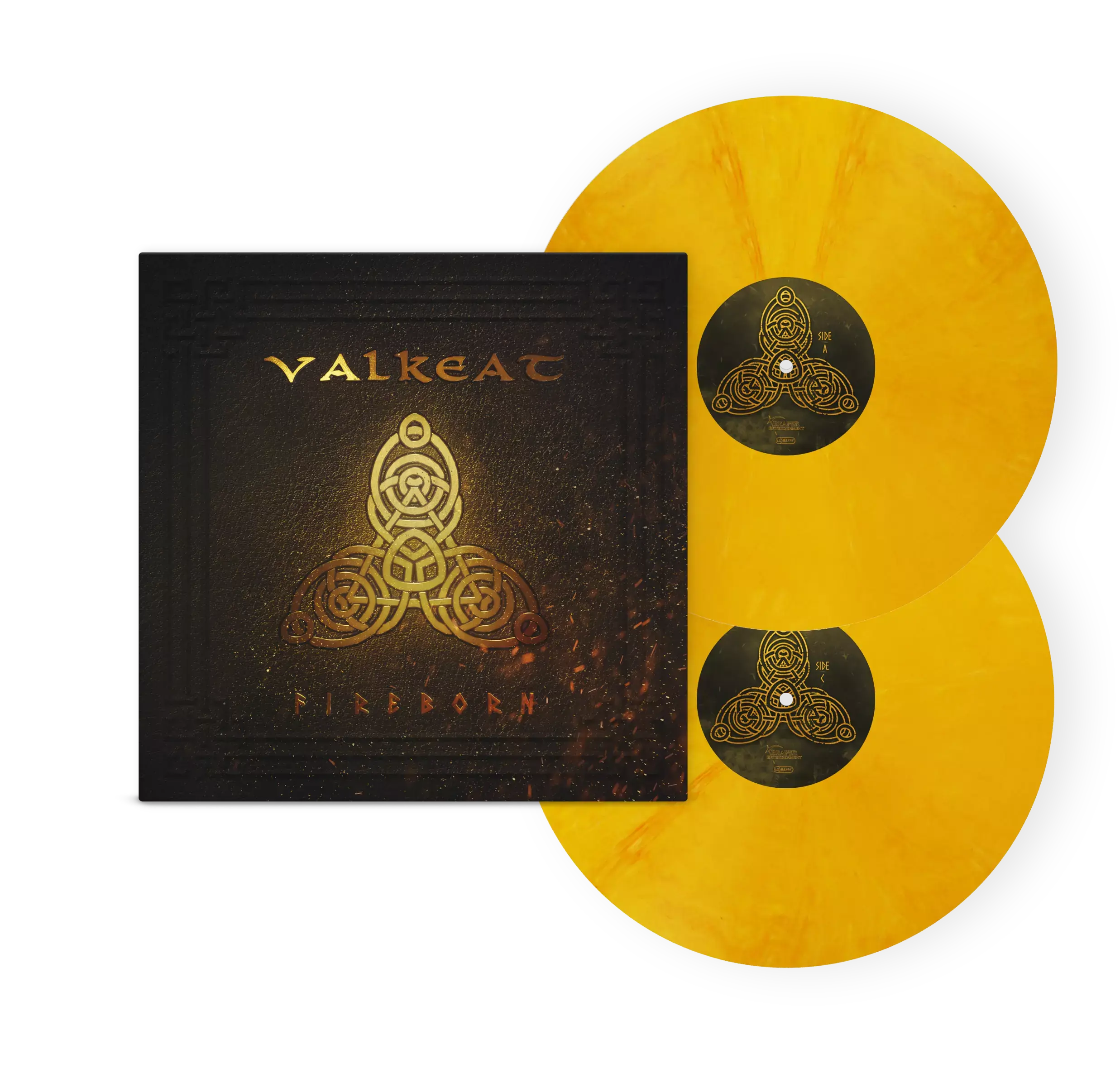 VALKEAT · Fireborn | FIRE MARBLED DLP (Folk Metal Vinyl)