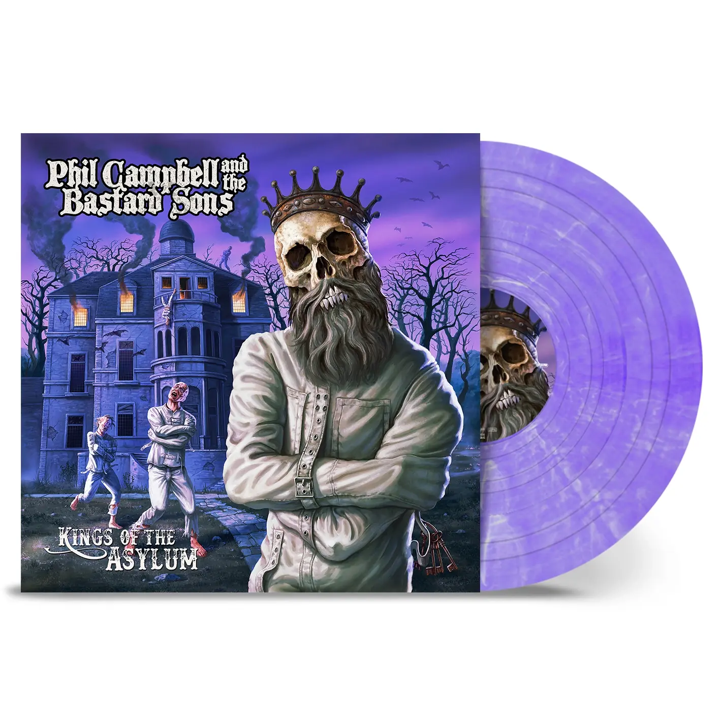 PHIL CAMPBELL AND THE BASTARD SONS · Kings Of The Asylum | WHITE/PURPLE MARBLED VINYL (Hard Rock Vinyl)