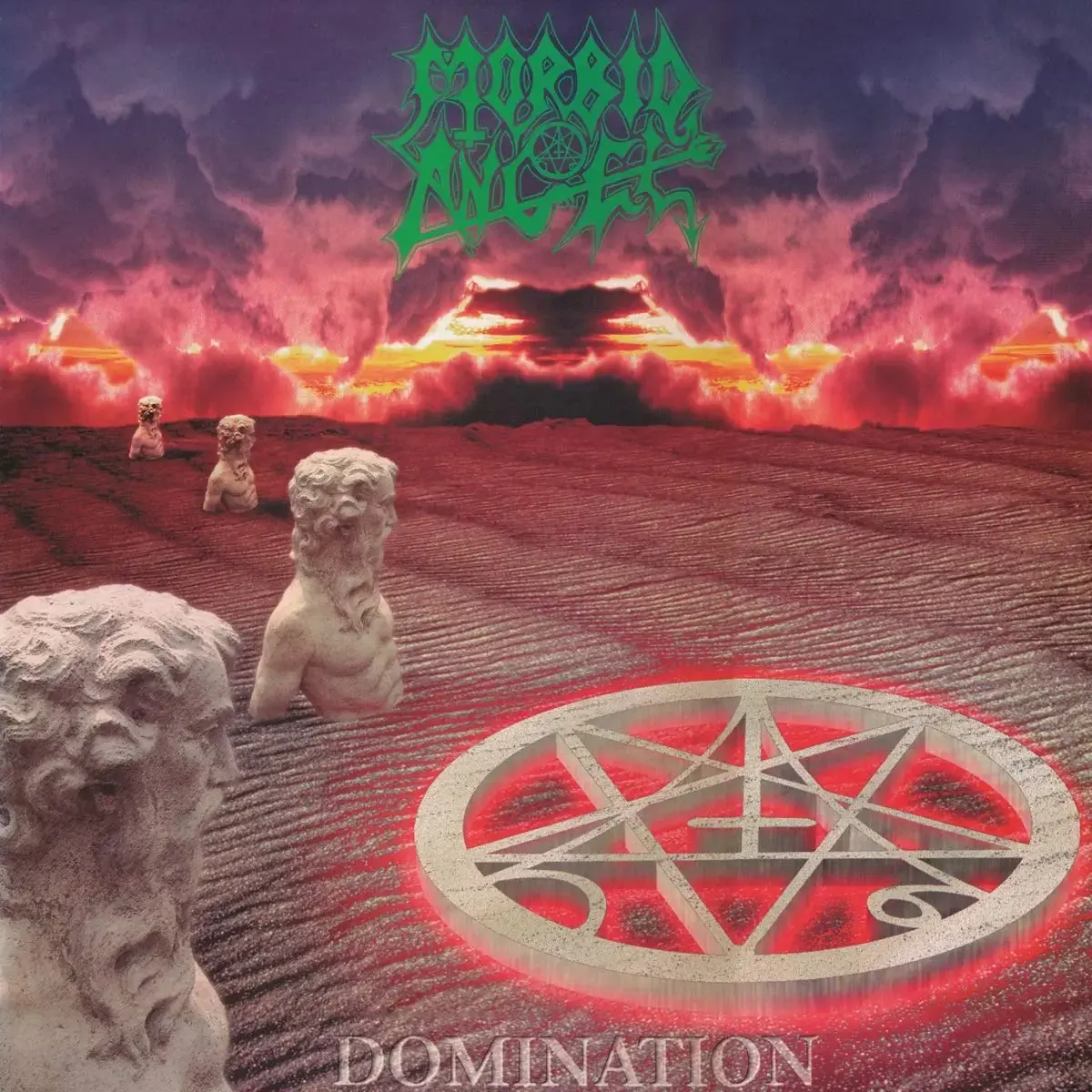MORBID ANGEL - Domination · PURPLE/BLACK MERGE LP (Death Metal Vinyl) · Bild 1