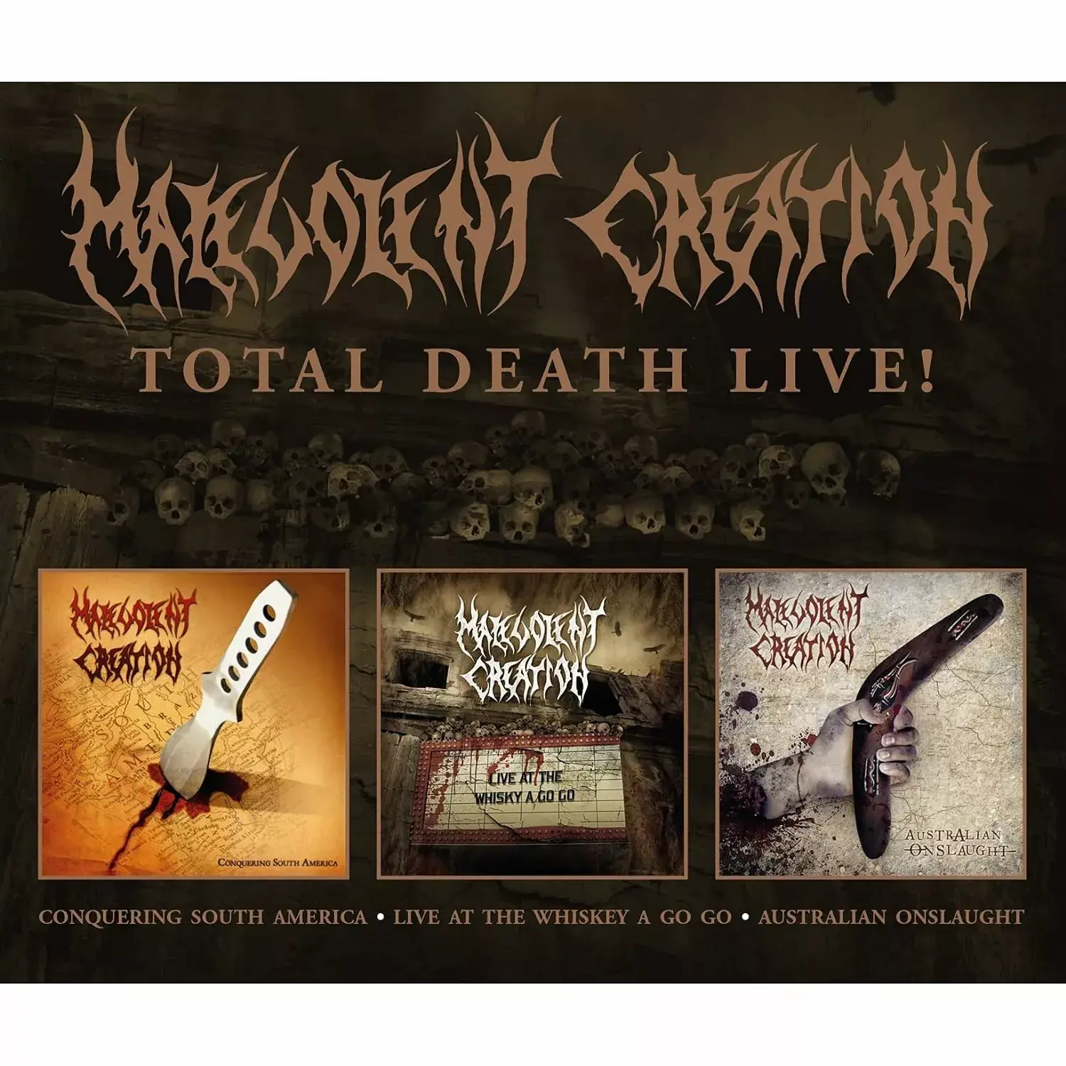 MALEVOLENT CREATION - Total Death Live! · 3CD BOXSET (Death Metal CDs)
