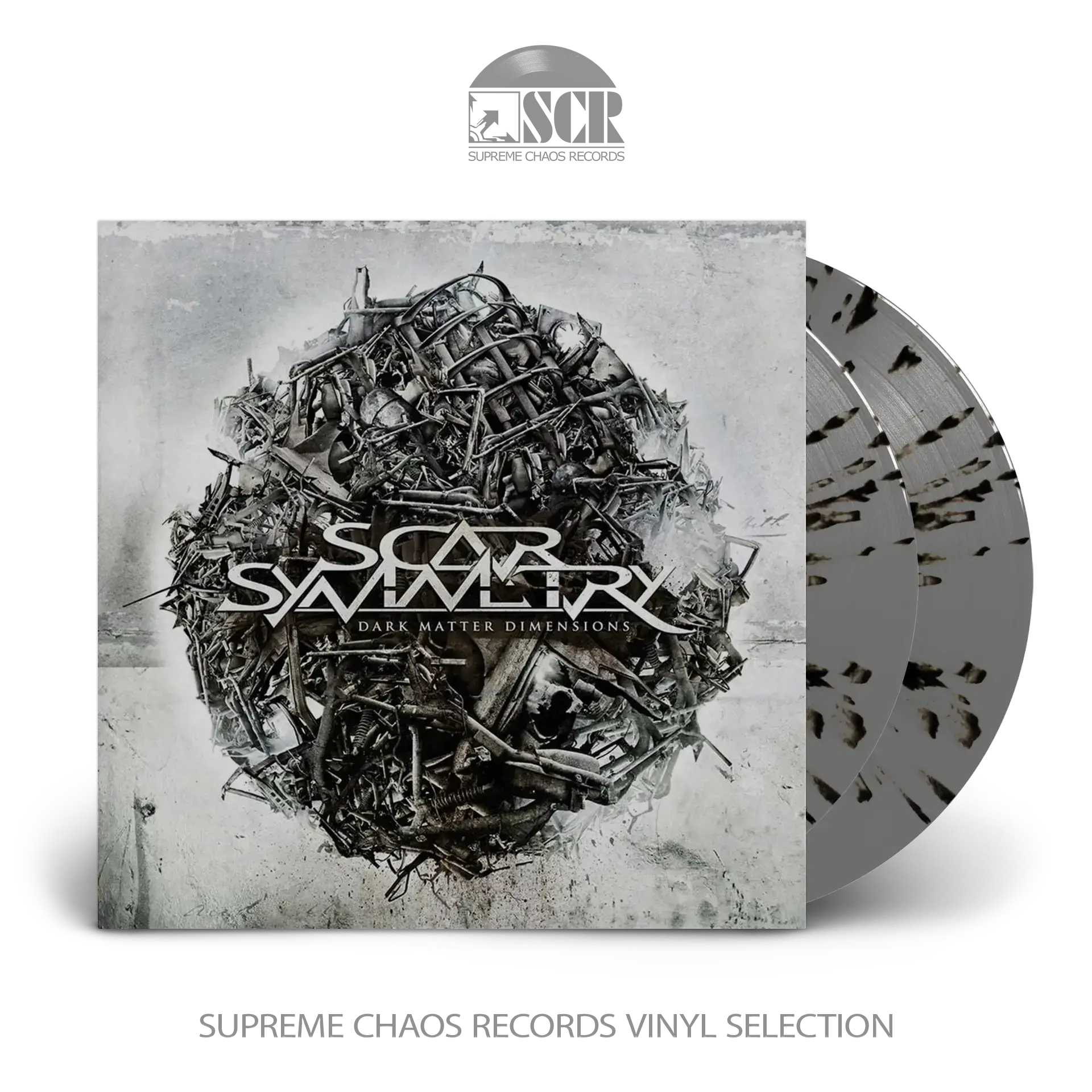 SCAR SYMMETRY - Dark Matter Dimensions · GREY/BLACK SPLATTER DLP SCAR SYMMETRY - Dark Matter Dimensions · GREY/BLACK SPLATTER DLP (Melodic Death Metal Vinyl)