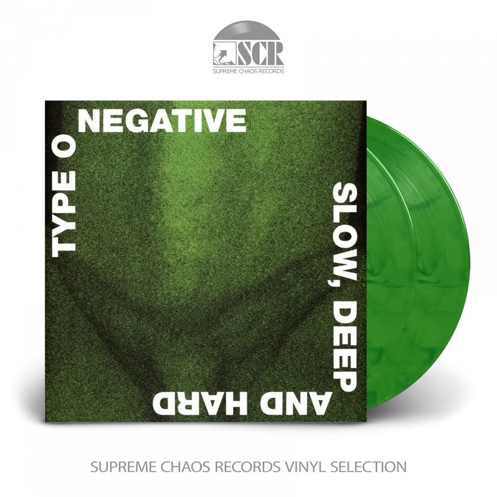 TYPE O NEGATIVE - Slow, Deep And Hard (30th Anniversary Edition) · GREEN/BLACK 2LP (Gothic Metal Vinyl)