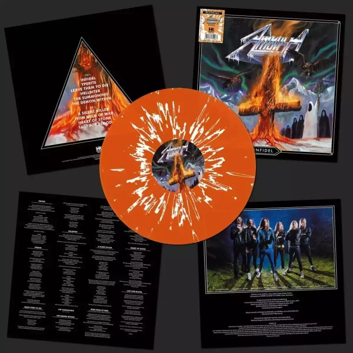 AMBUSH - Infidel · ORANGE/WHITE SPLATTER LP