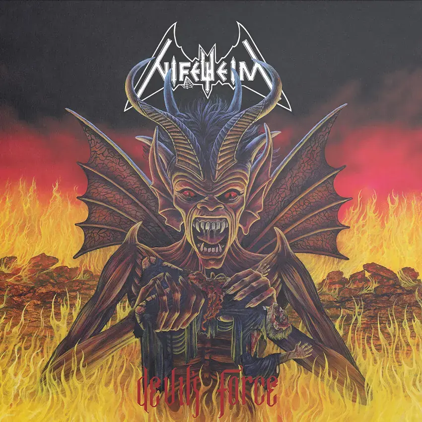NIFELHEIM · Devil's Force (Re-Release) | RED/BLACK LP (Black Metal Vinyl) · Picture 1