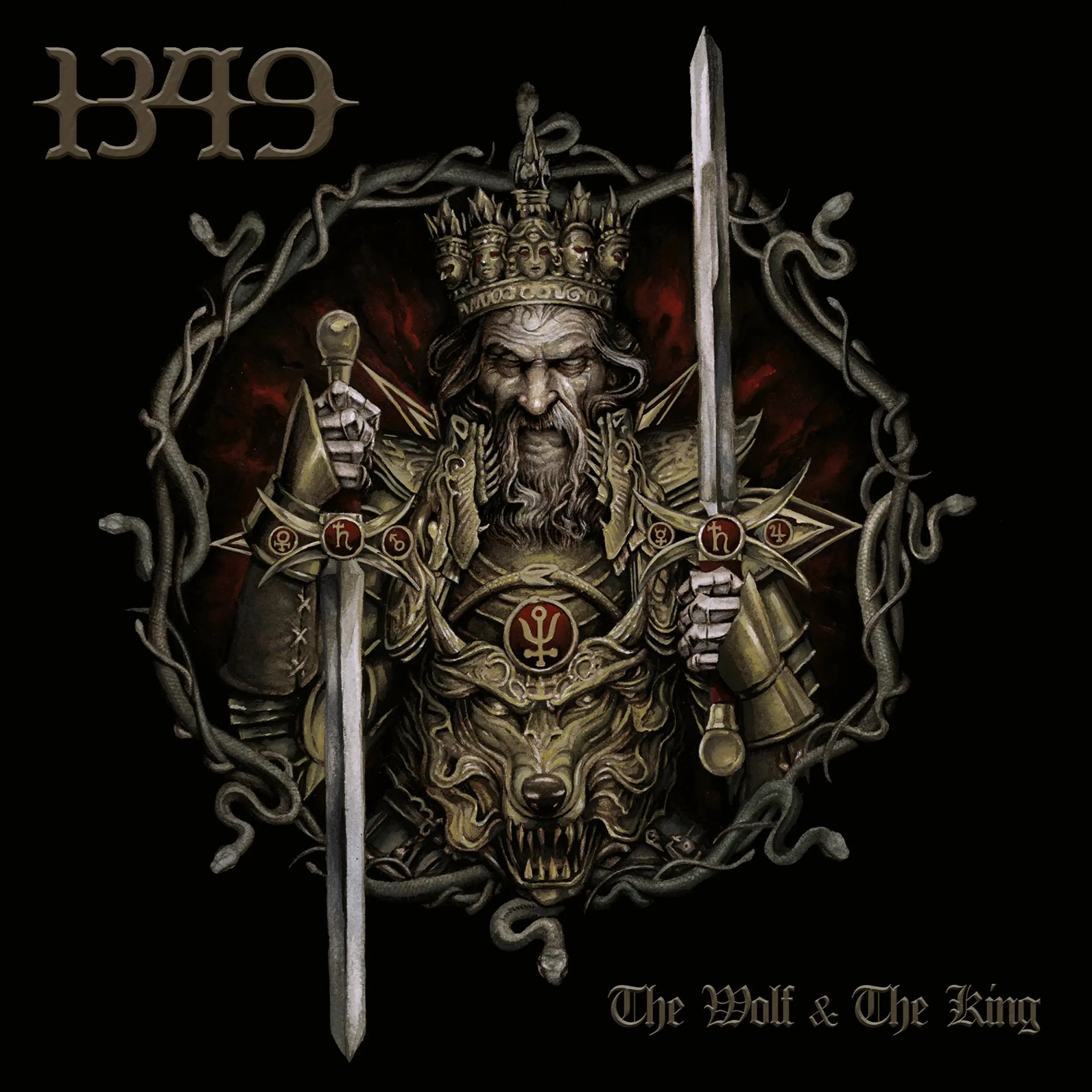 1349 - The Wolf & The King · BLACK 2LP · Picture 1 1349 - The Wolf & The King · BLACK 2LP (Black Metal Vinyl) · Picture 1