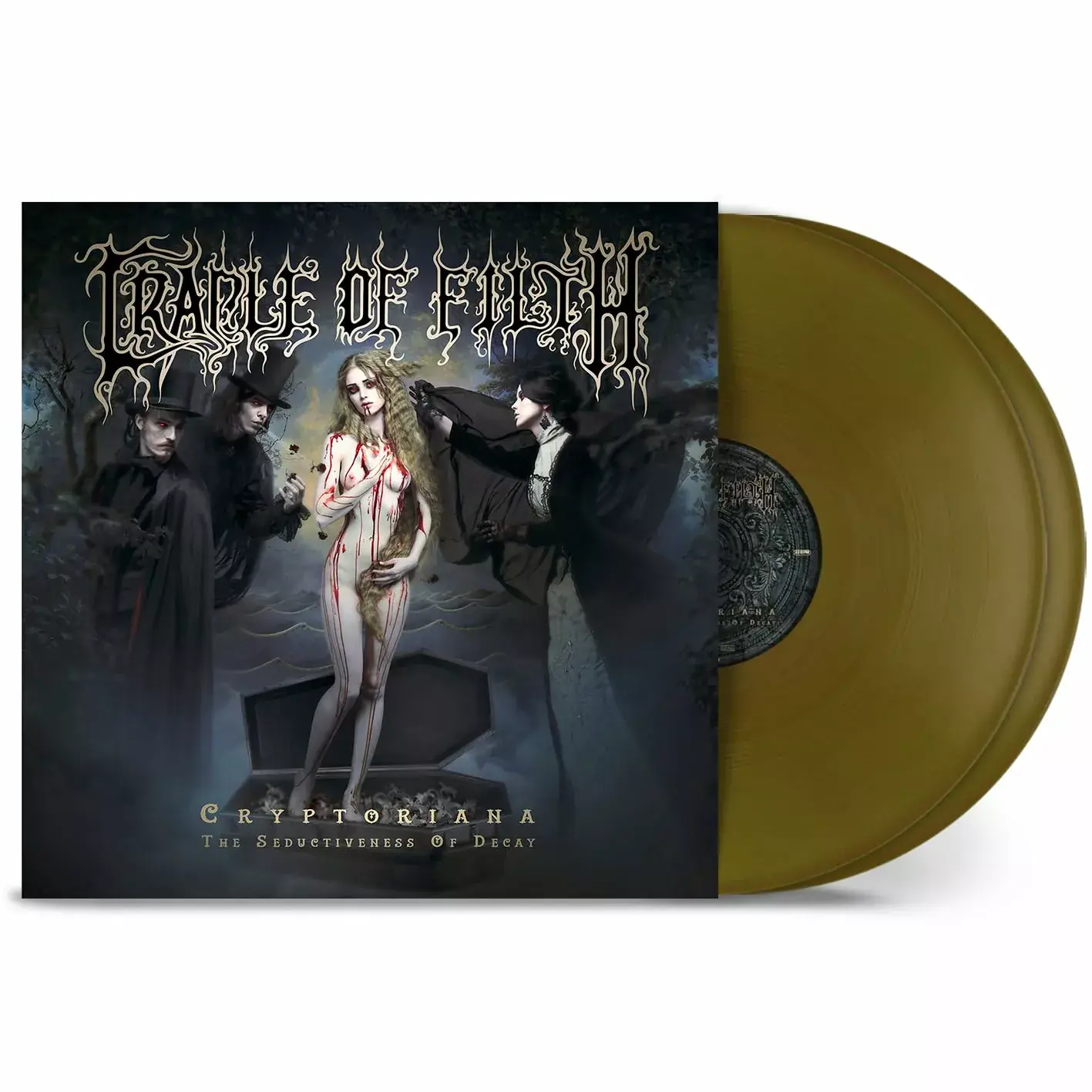CRADLE OF FILTH - Cryptoriana - The Seductiveness Of Decay · GOLD 2LP CRADLE OF FILTH - Cryptoriana - The Seductiveness Of Decay · GOLD 2LP (Black Metal/Gothic Metal Vinyl)