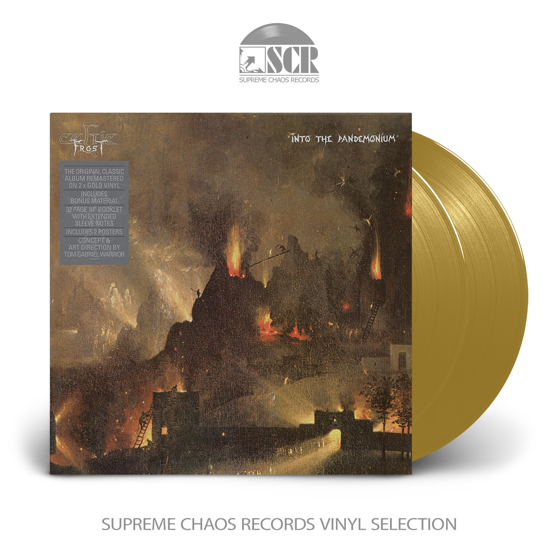 CELTIC FROST - Into The Pandemonium · GOLD 2LP (Death Metal Vinyl)