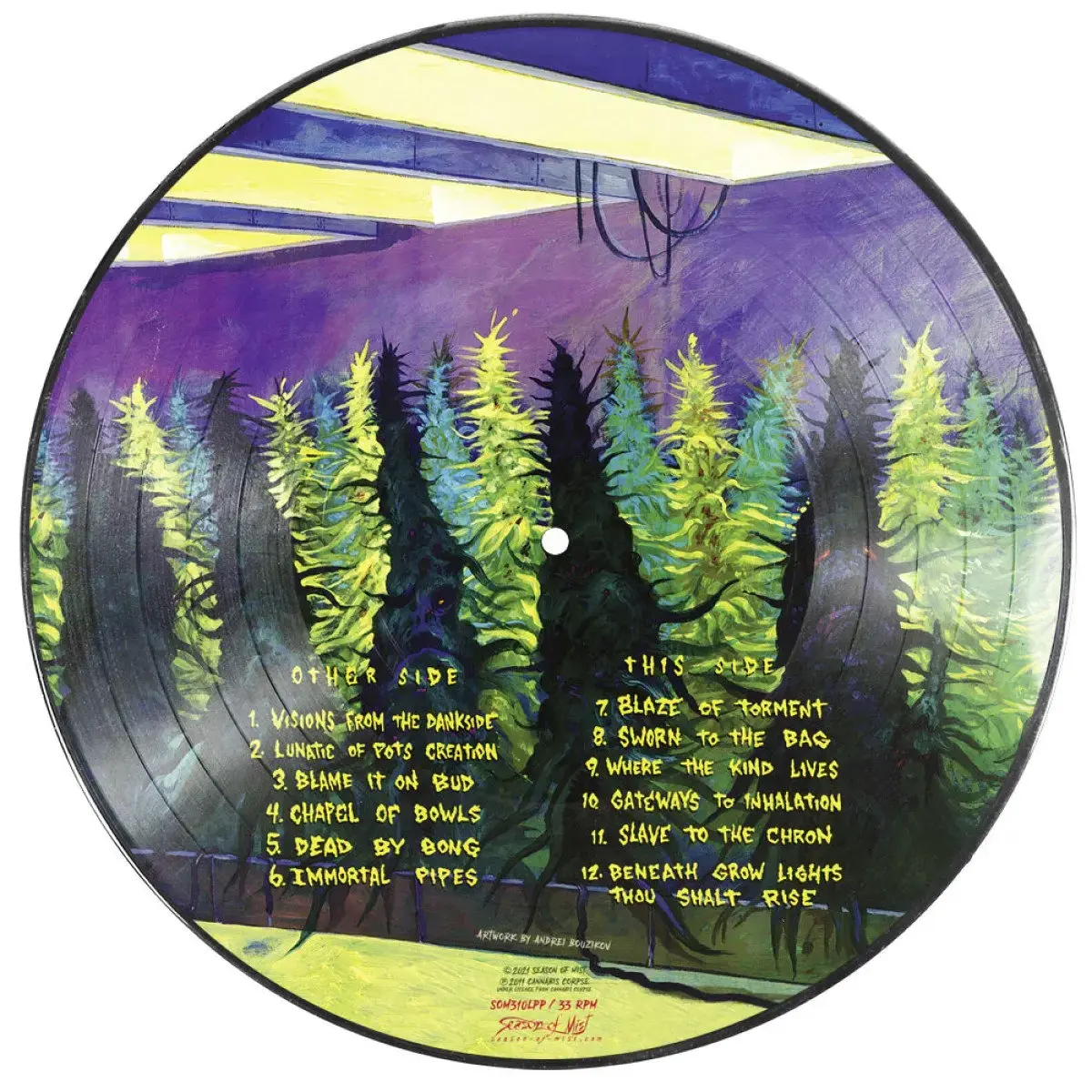 CANNABIS CORPSE · Beneath Grow Lights Thou Shalt Rise | PICTURE DISC LP (Death Metal Vinyl) · Picture 2