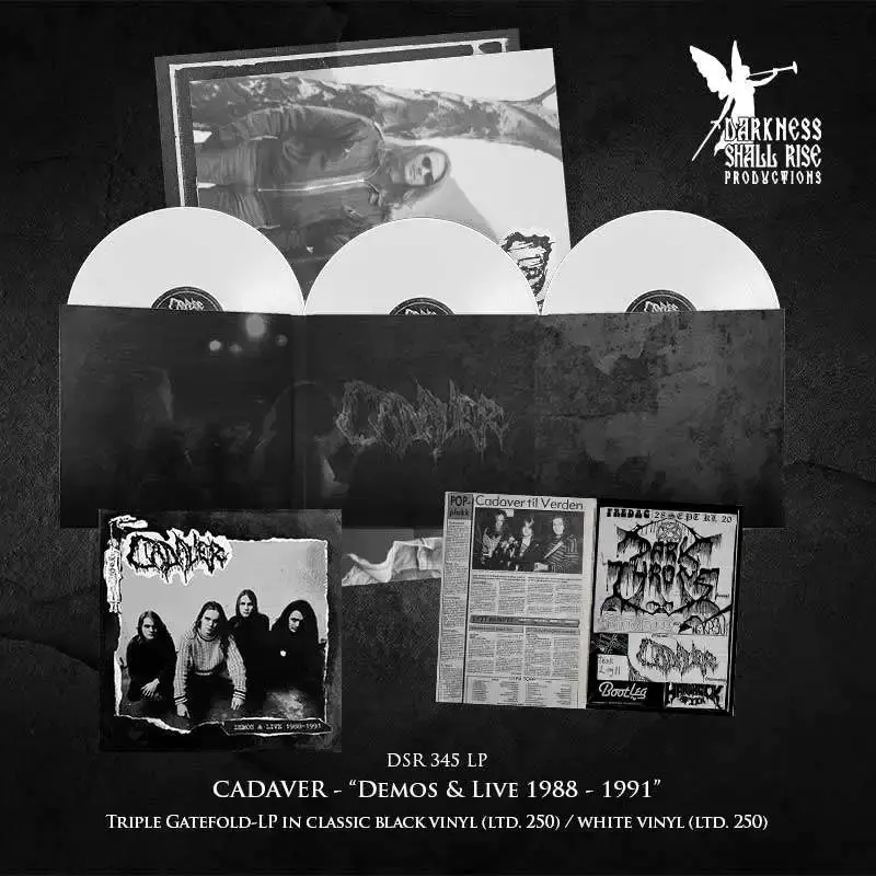 CADAVER · Demos & Live 1988-1991 | WHITE 3LP (Death Metal Vinyl) · Picture 2