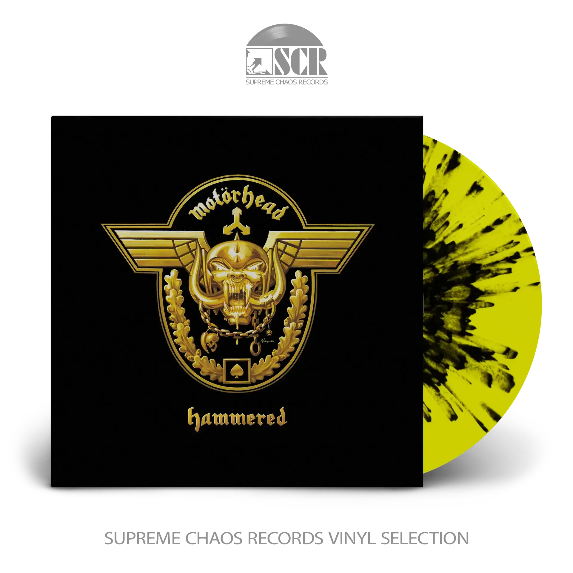 MOTÖRHEAD - Hammered (20th Anniversary) · YELLOW/BLACK SPLATTER LP MOTÖRHEAD - Hammered (20th Anniversary) · YELLOW/BLACK SPLATTER LP (Hard Rock/Heavy Metal Vinyl)