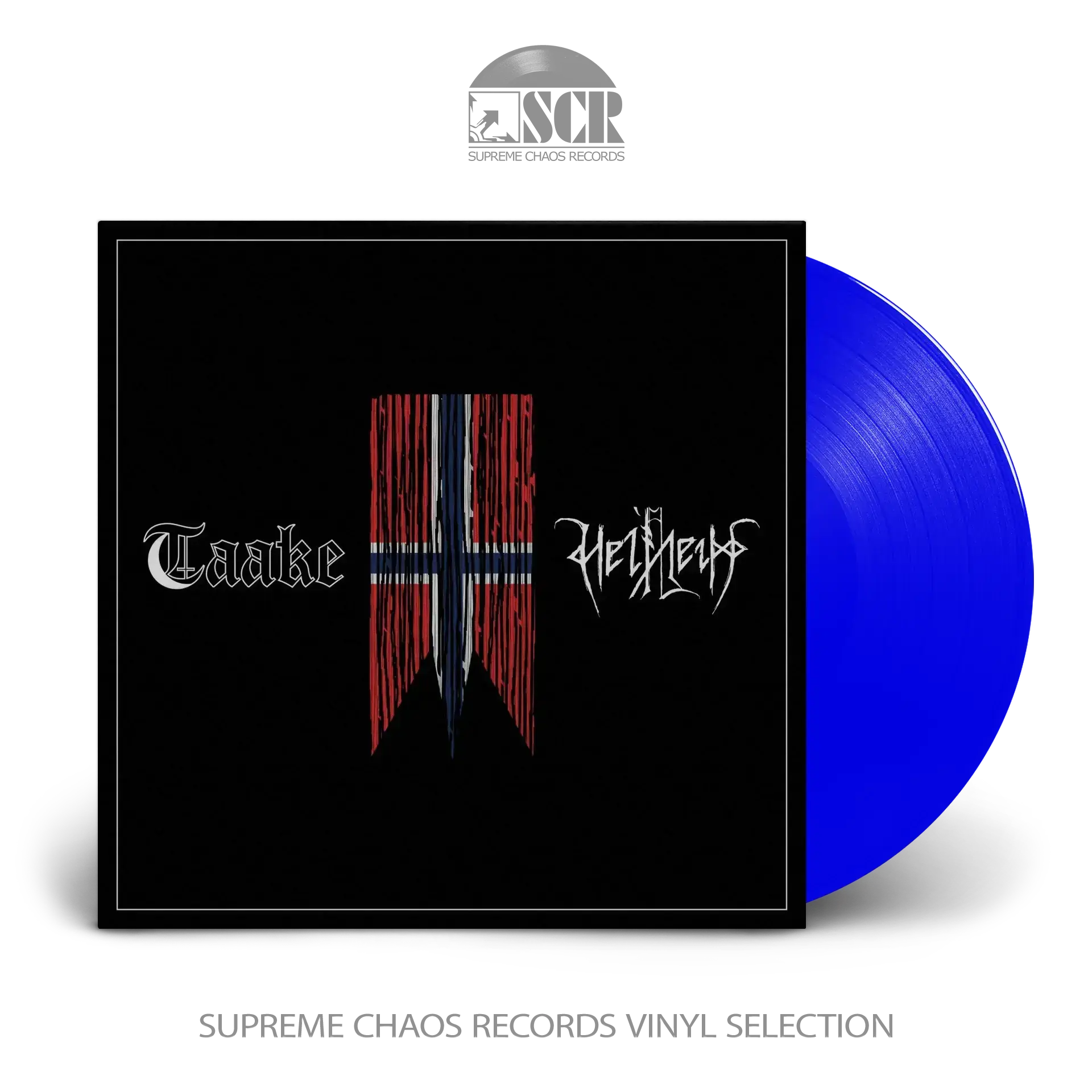 TAAKE / HELHEIM · Henholdsvis | BLUE 10" LP TAAKE / HELHEIM · Henholdsvis | BLUE 10" LP (Black Metal Vinyl)