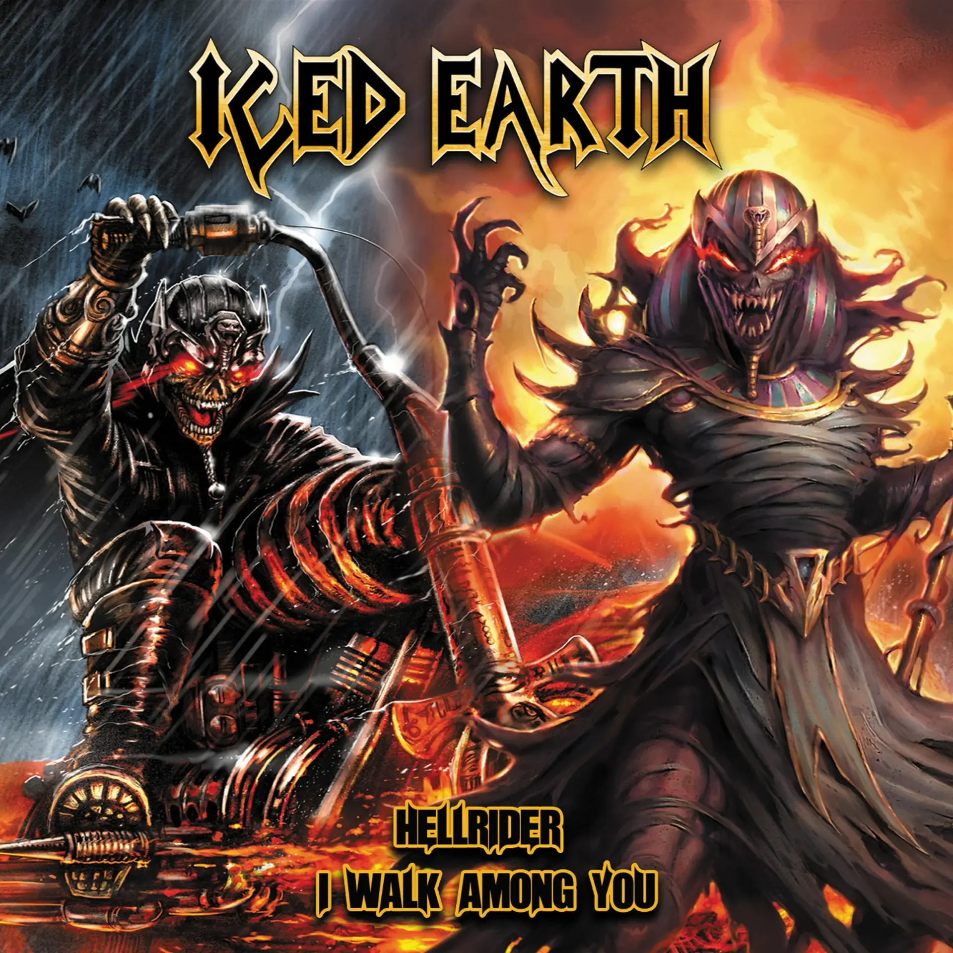 ICED EARTH - Hellrider / I Walk Among You · DIGIPAK CD