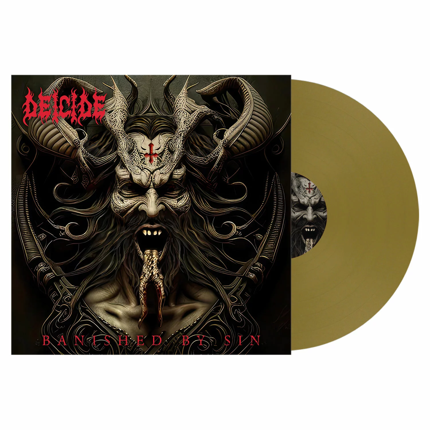 DEICIDE - Banished By Sin · GOLD OPAQUE LP DEICIDE - Banished By Sin · GOLD OPAQUE LP (Death Metal Vinyl)