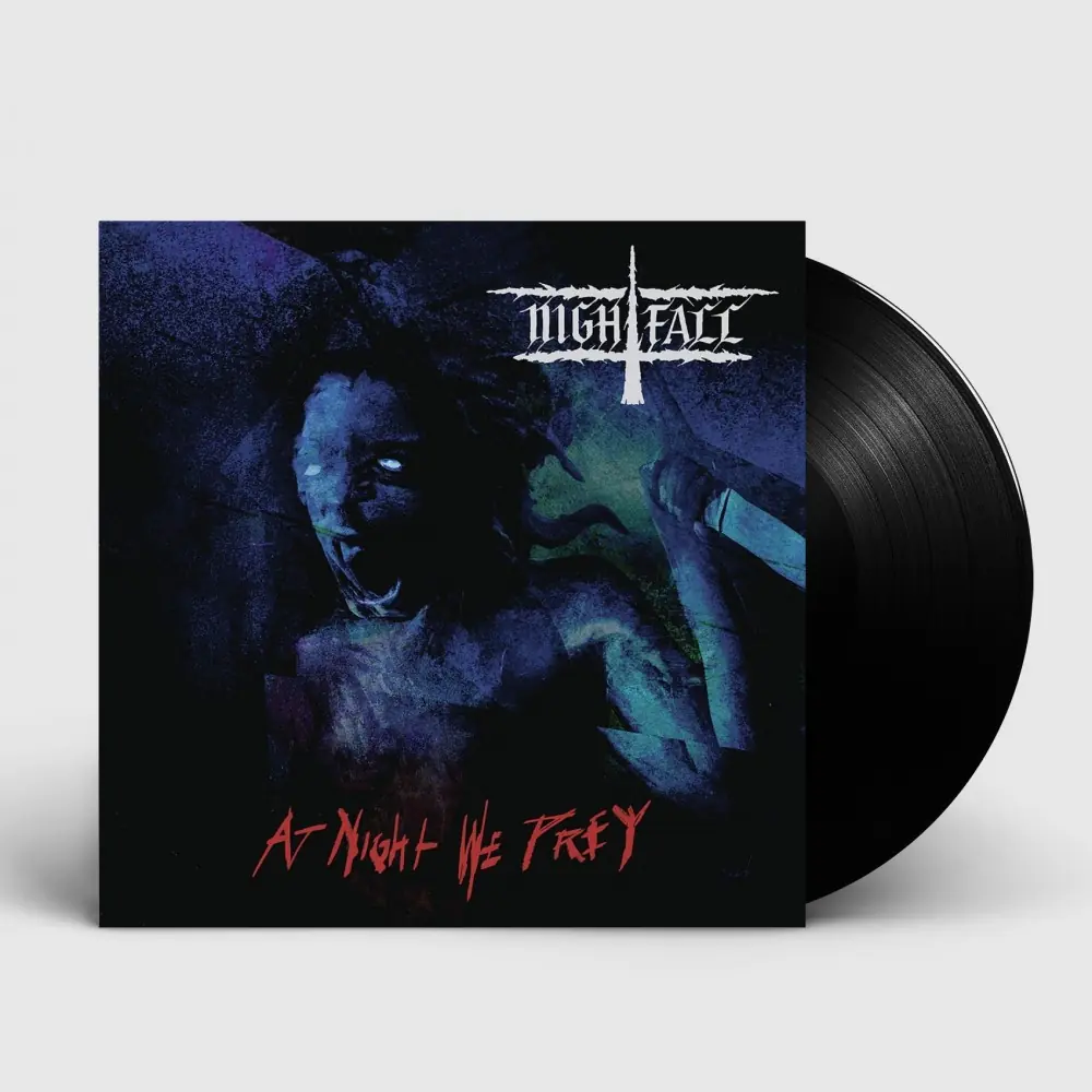 NIGHTFALL - At Night We Prey · BLACK LP