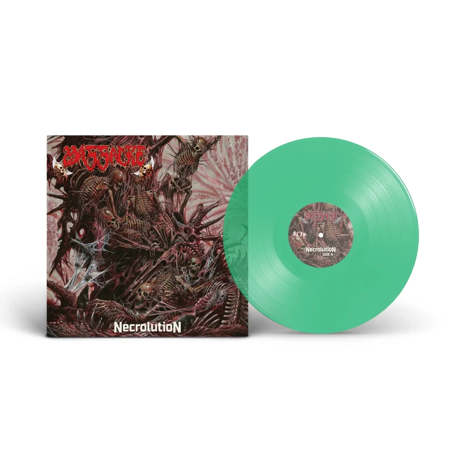 MASSACRE · Necrolution | GREEN LP MASSACRE · Necrolution | GREEN LP (Death Metal Vinyl)