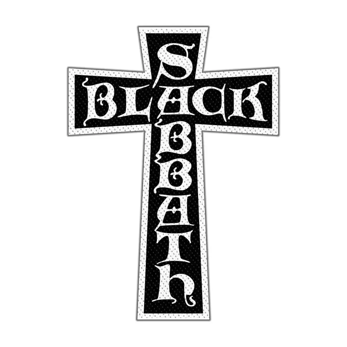 BLACK SABBATH - Cross Logo Cut-Out · PATCH