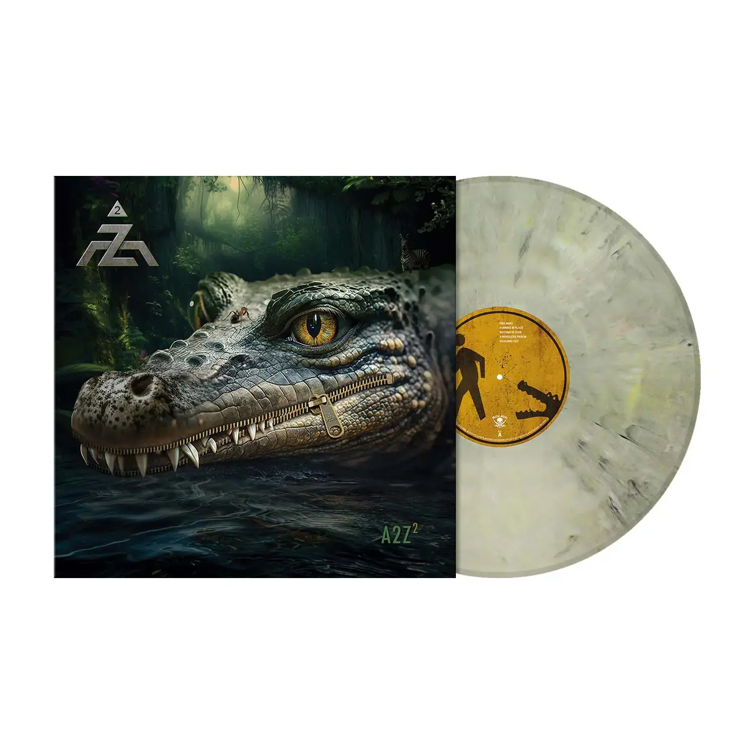 A-Z - A2Z² · BEIGE GREY MARBLED LP (Progressive Metal Vinyl)