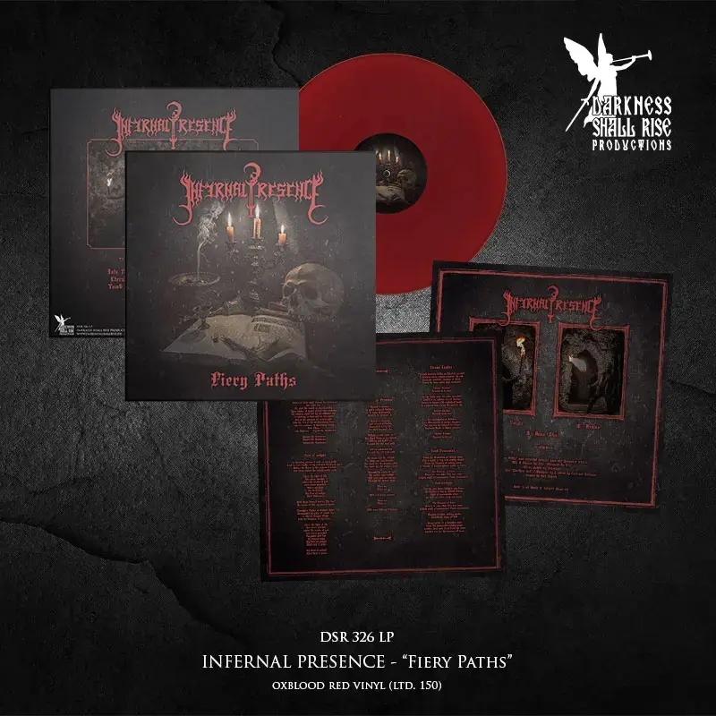 INFERNAL PRESENCE - Fiery Paths · OXBLOOD RED LP · Picture 2 INFERNAL PRESENCE - Fiery Paths · OXBLOOD RED LP (Black Metal Vinyl) · Picture 2