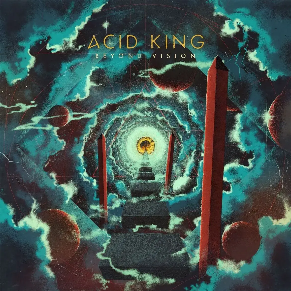ACID KING - Beyond Vision · TRANSPARENT YELLOW LP (Stoner Rock Vinyl) · Picture 1